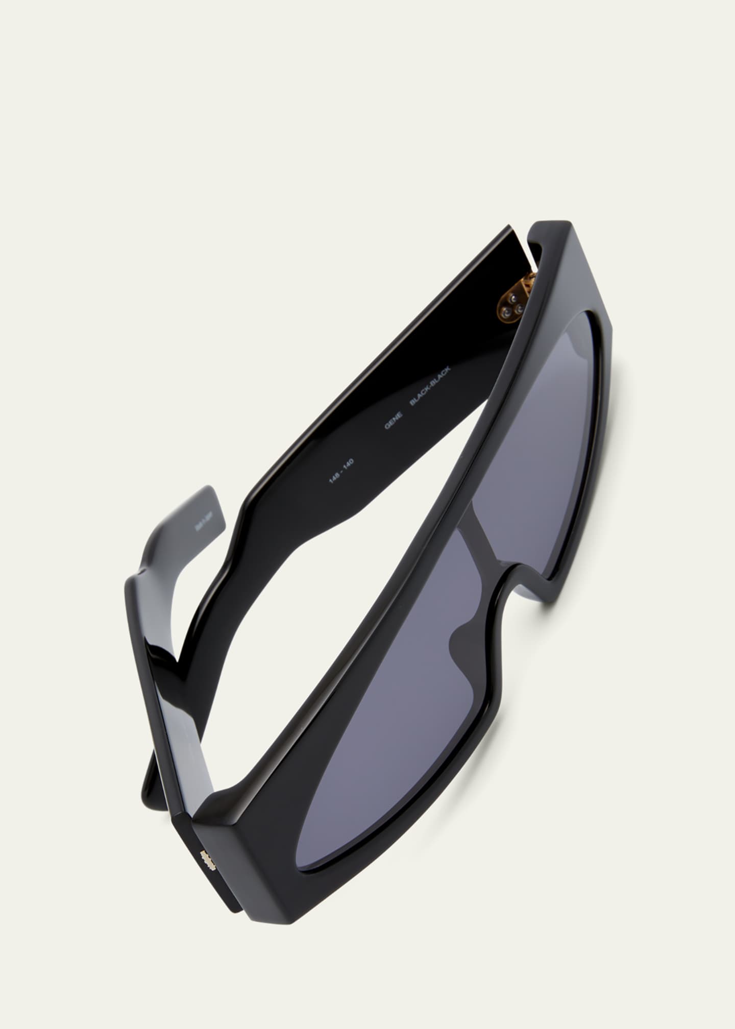 Rick Owens Men's Gene Rectangle Sunglasses Image 4 of 4