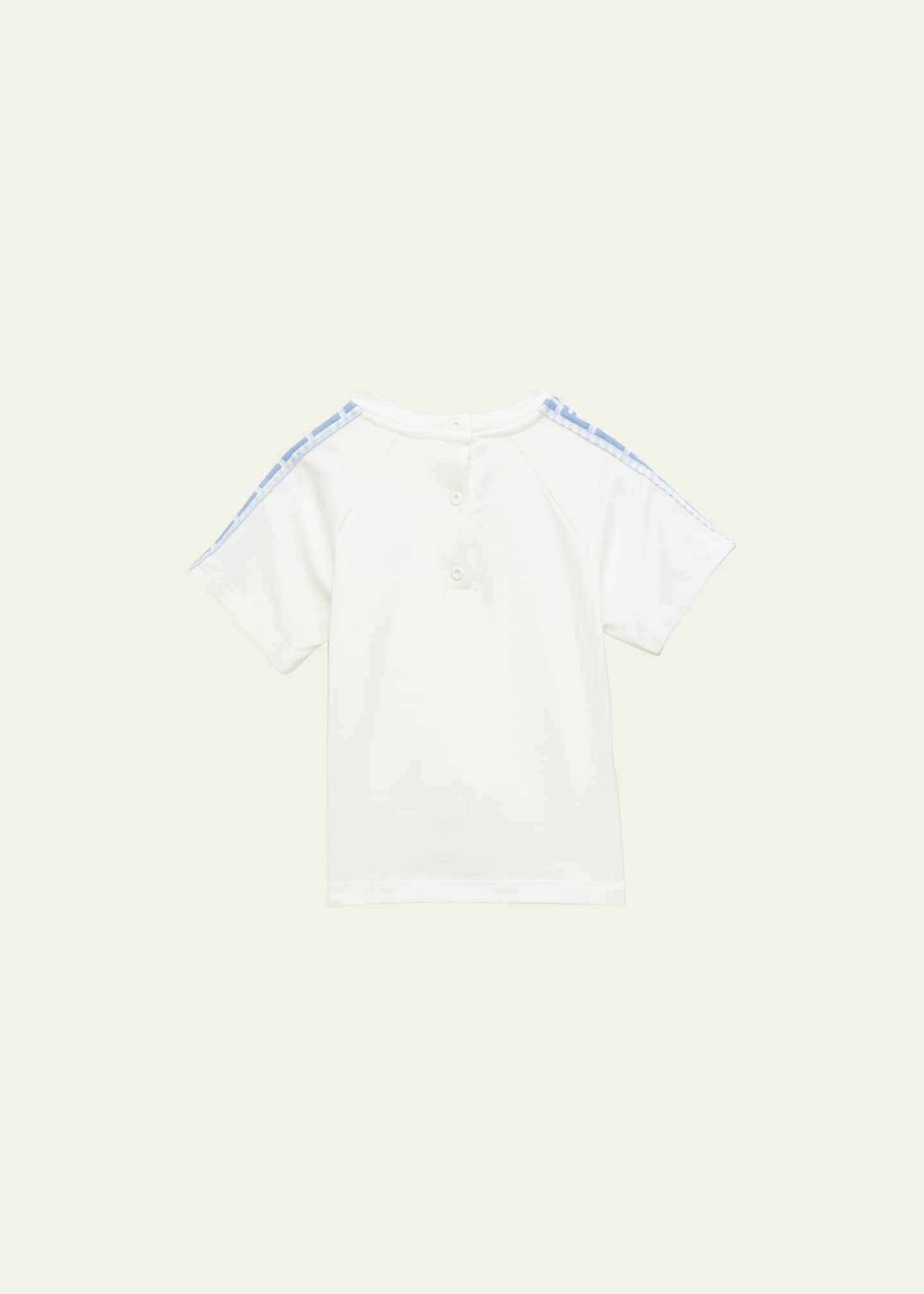 Fendi Kid s FF Tape Short Sleeve T Shirt Size 3M 12M