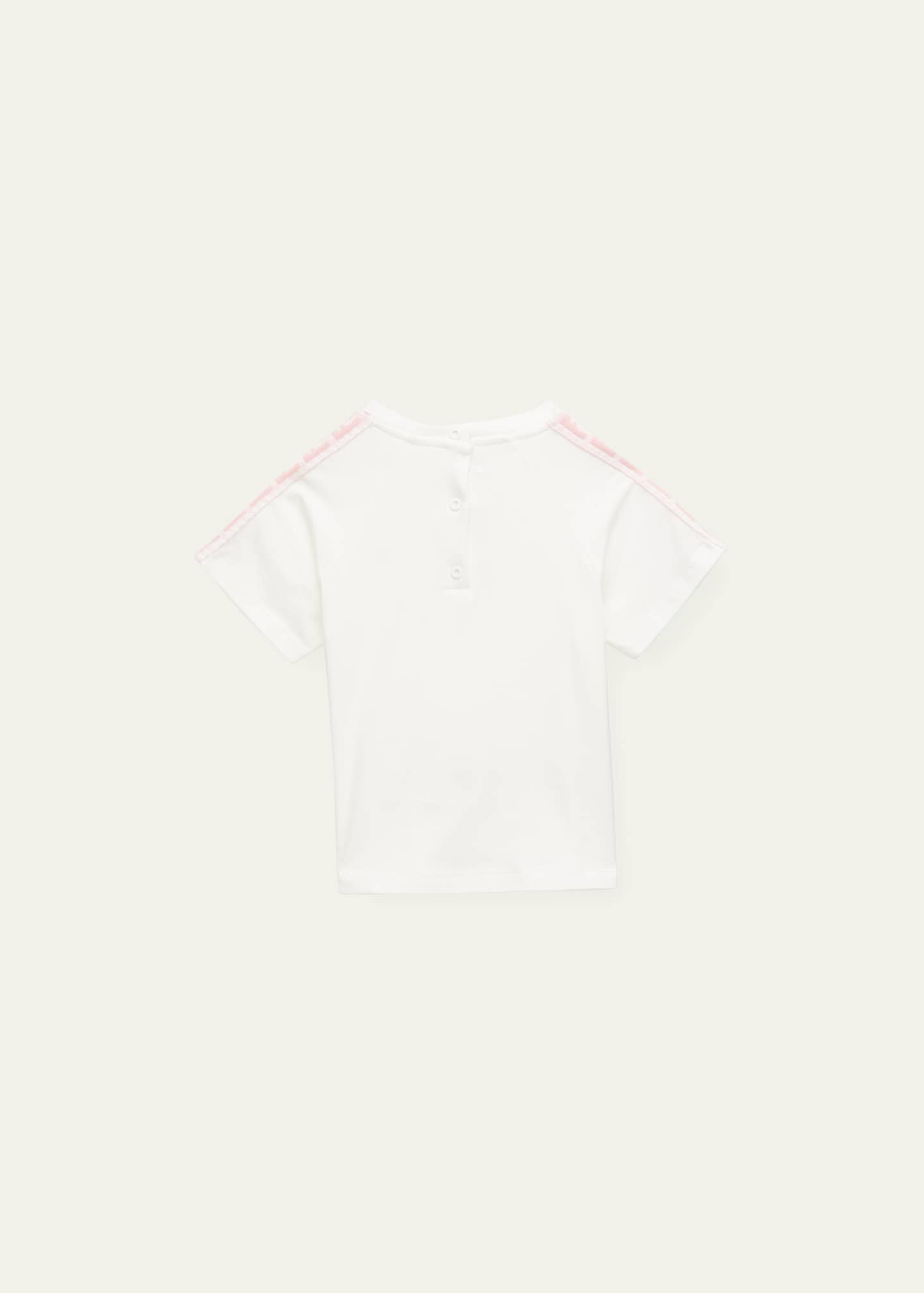 Fendi Kid's FF Tape Short-Sleeve T-Shirt, Size 3M-12M Image 2 of 3