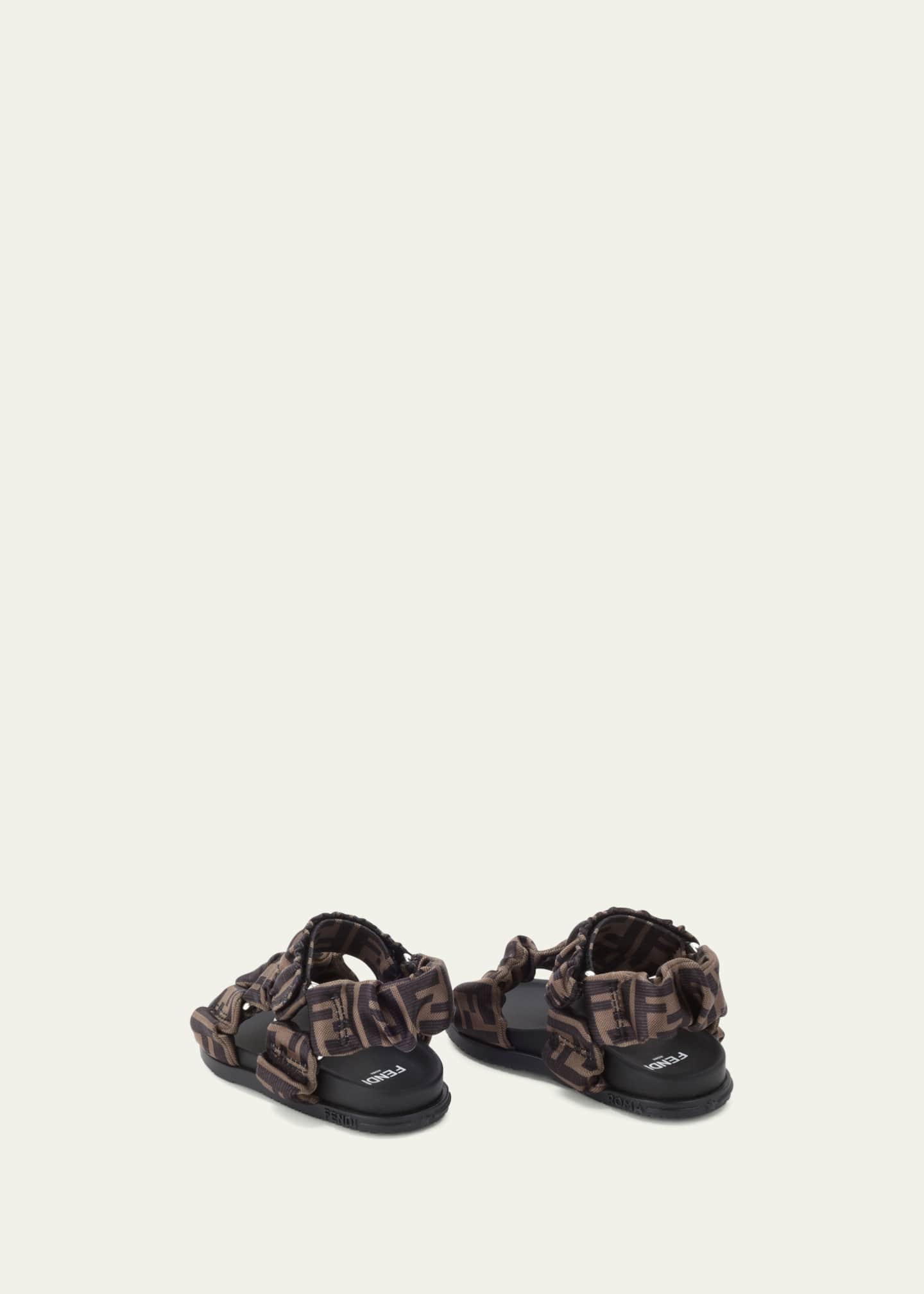 Fendi Girl s Ruched Logo Hiking Sporty Sandals Baby