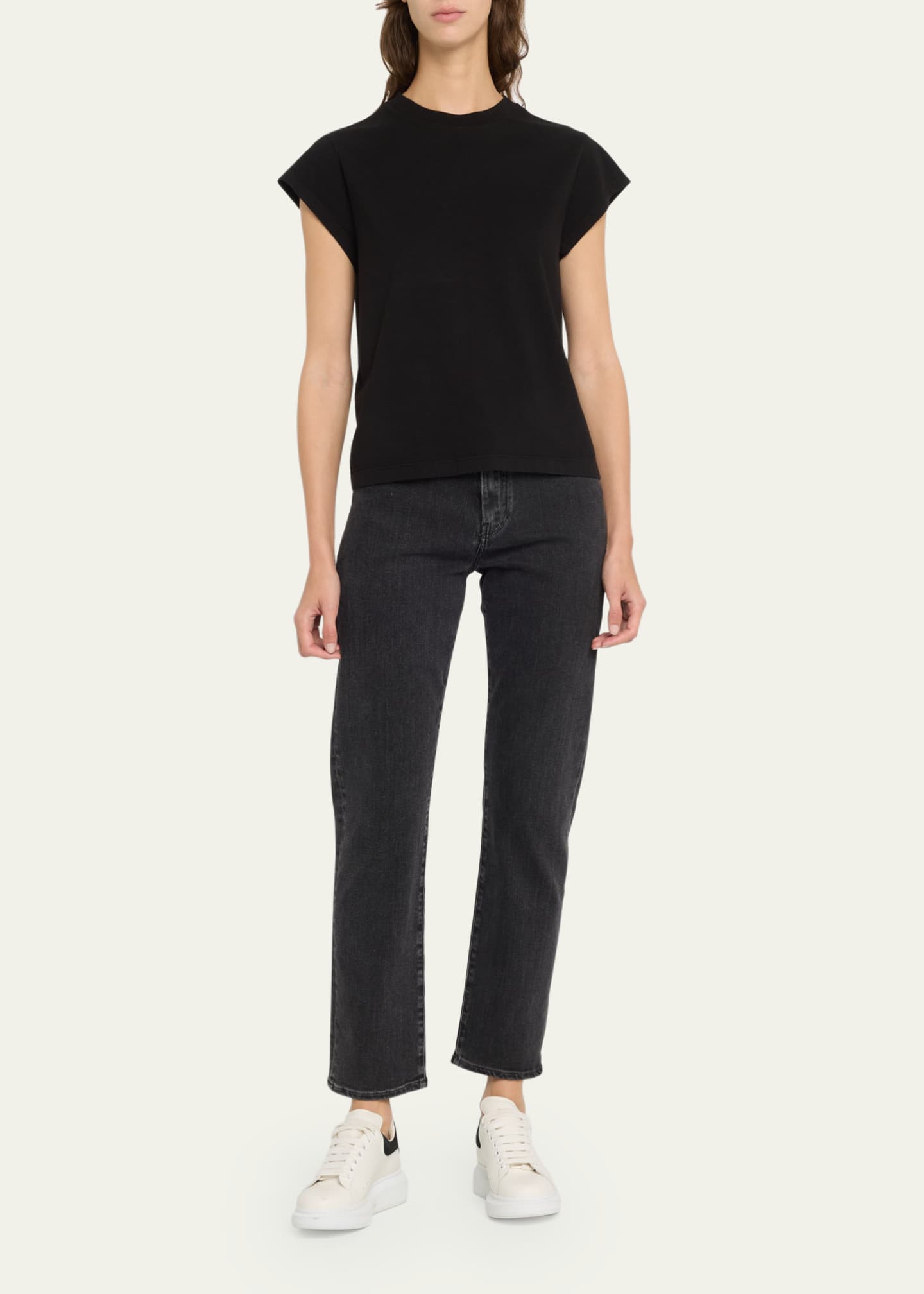 AGOLDE Bryce Cap Sleeve Tee Image 2 of 5