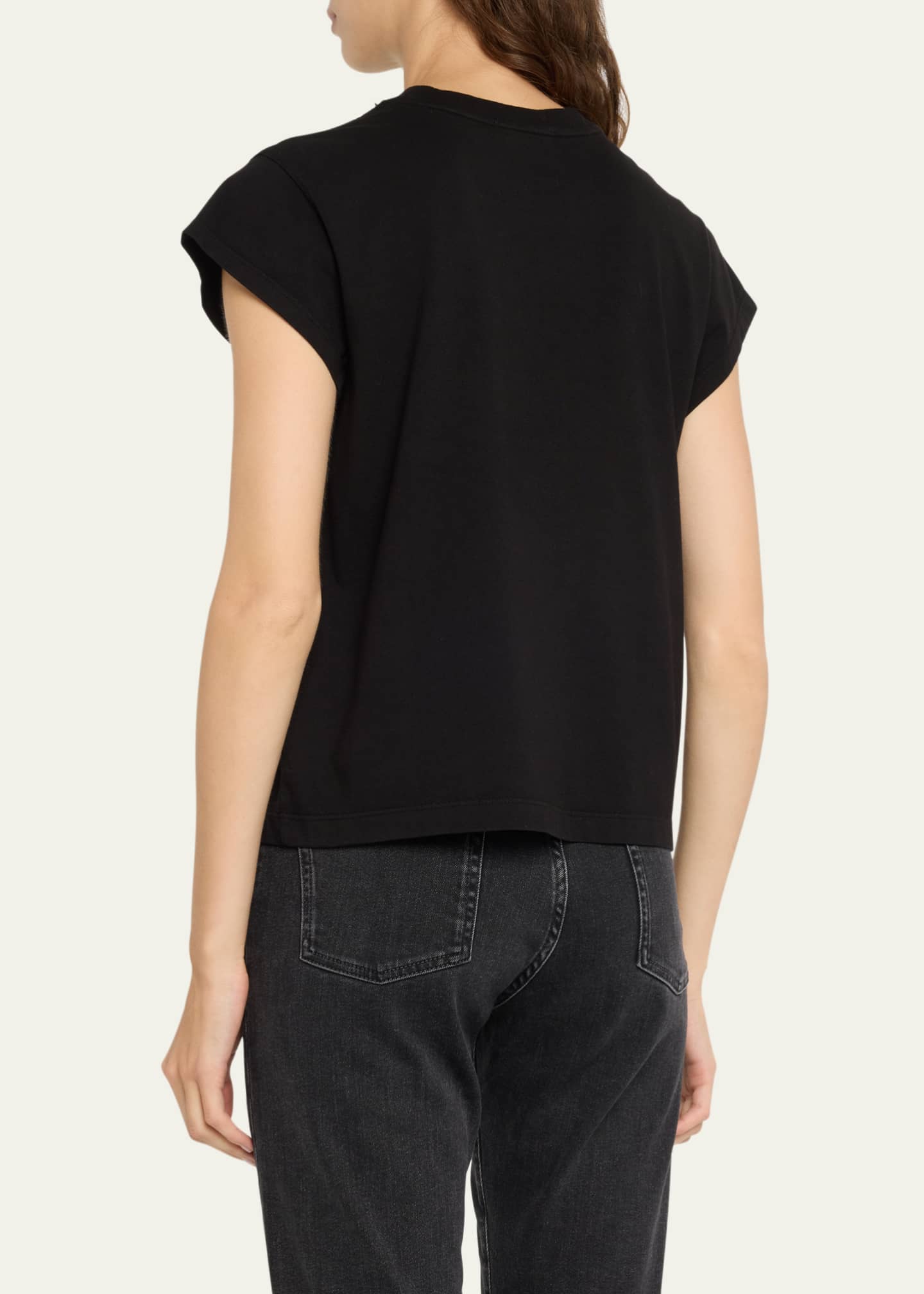 AGOLDE Bryce Cap Sleeve Tee Image 3 of 5