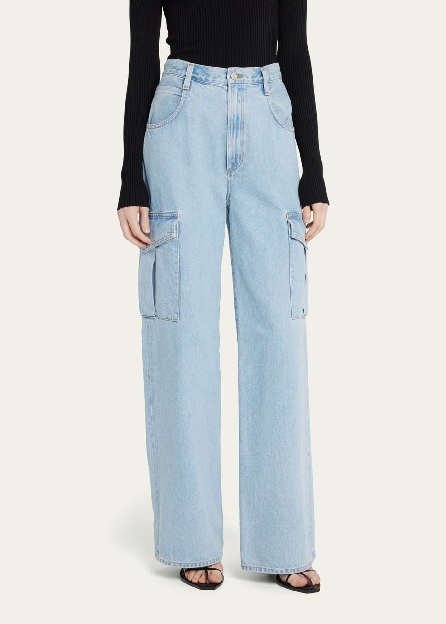 AGOLDE Minka Relaxed Flare Cargo Jeans Bergdorf Goodman