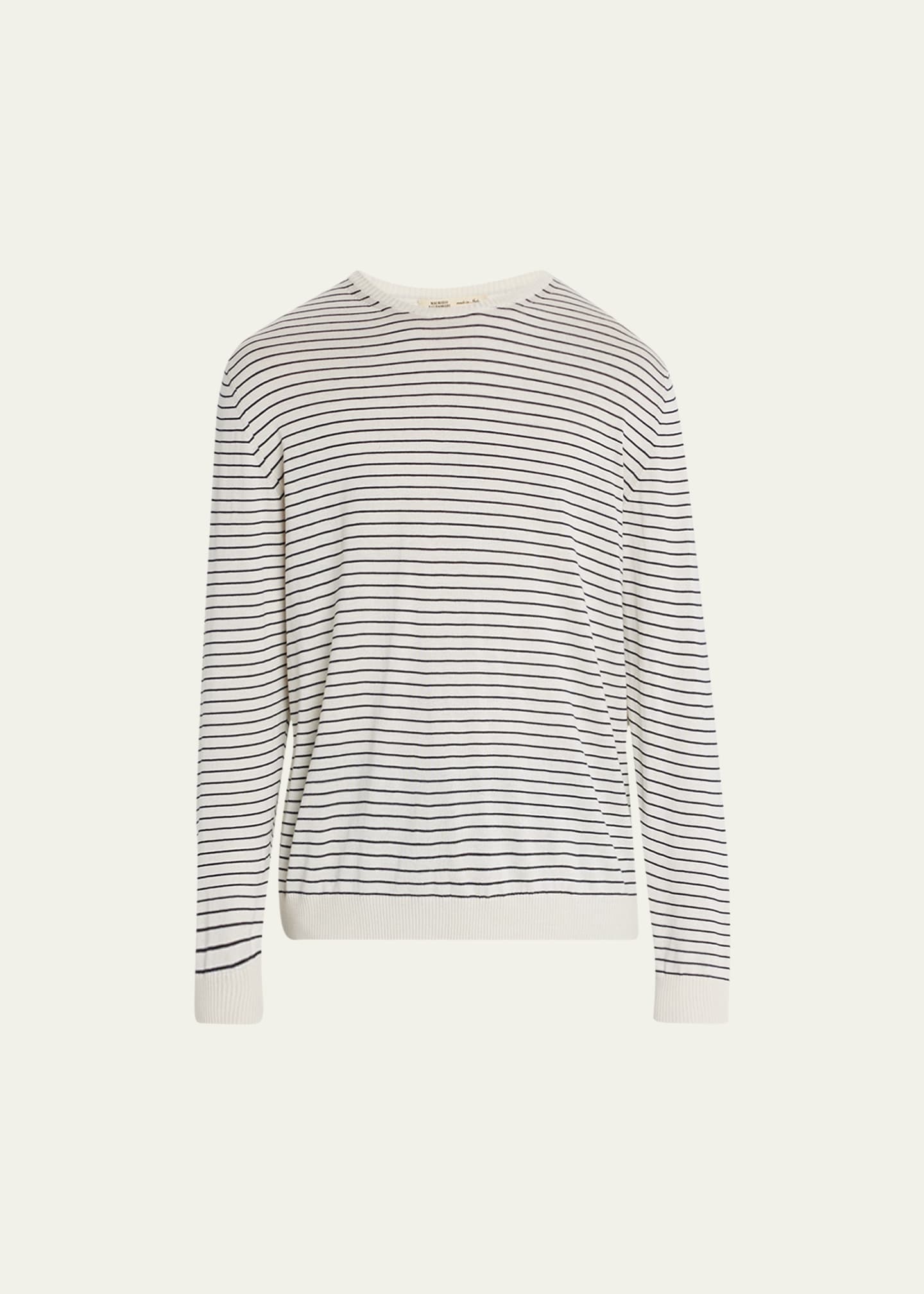 Men's silk cotton sweater hotsell