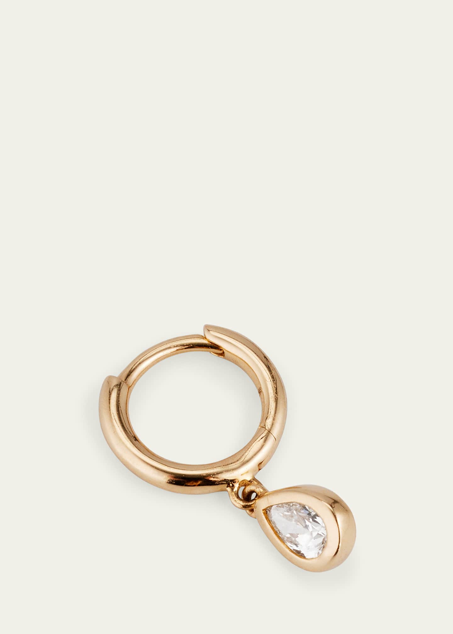 Pamela Love 14K Yellow Gold Raindrop Huggie Earring, Single Image 3 of 4