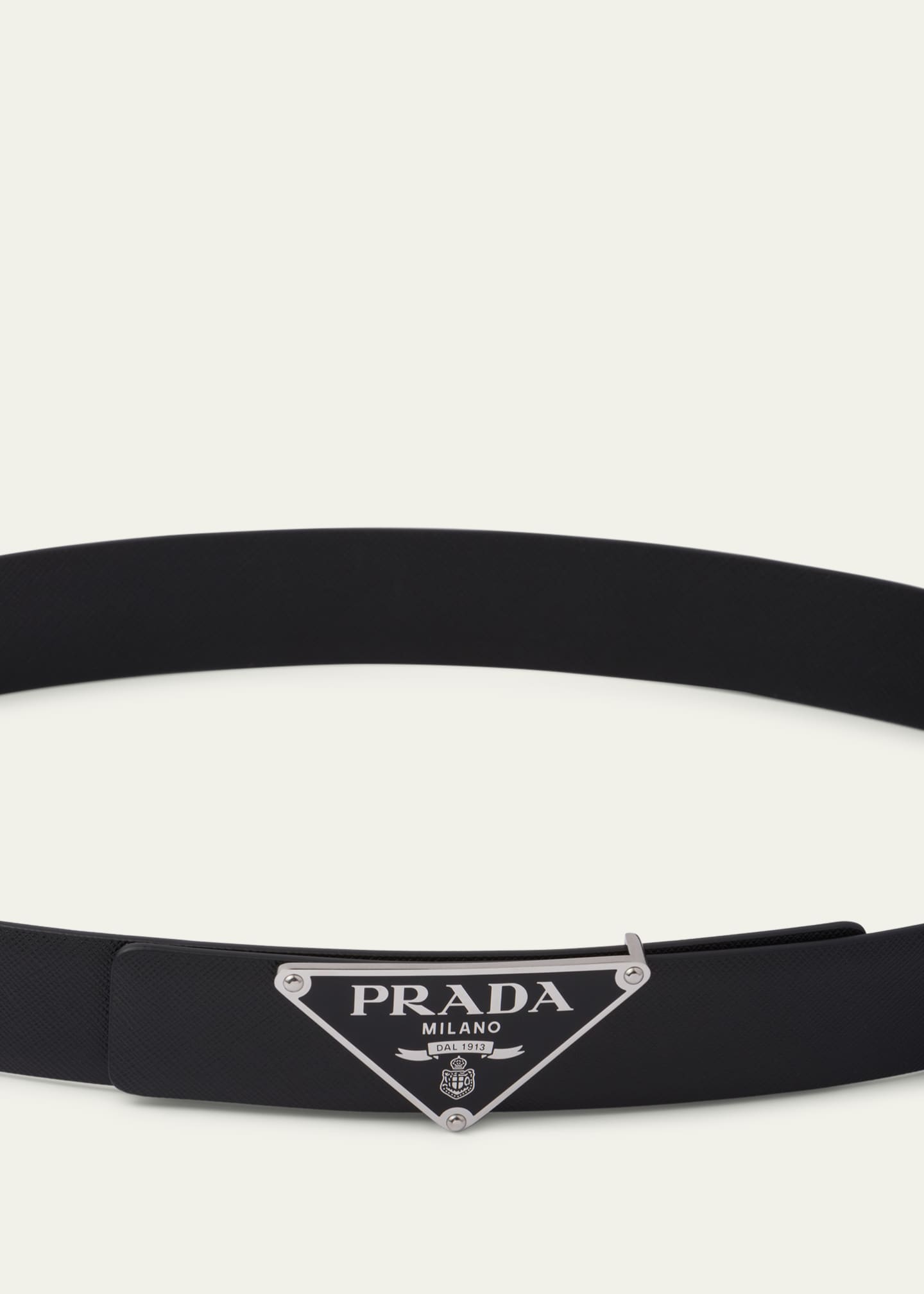 Prada logo belt cheap