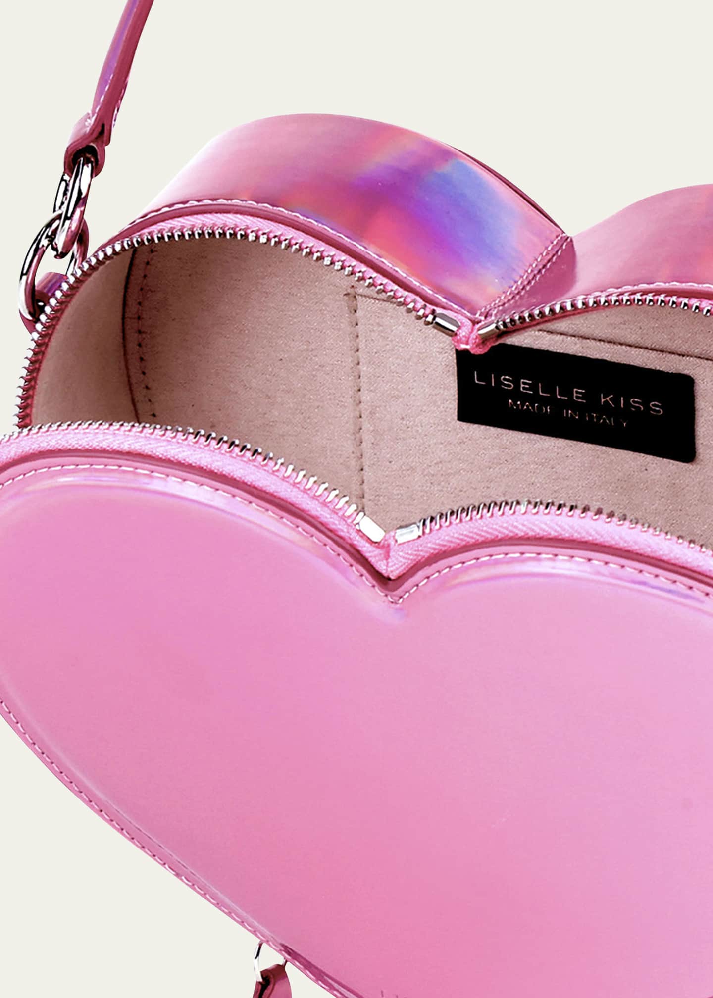 Liselle Kiss Harley Heart Crossbody Bag in Pink Crystal