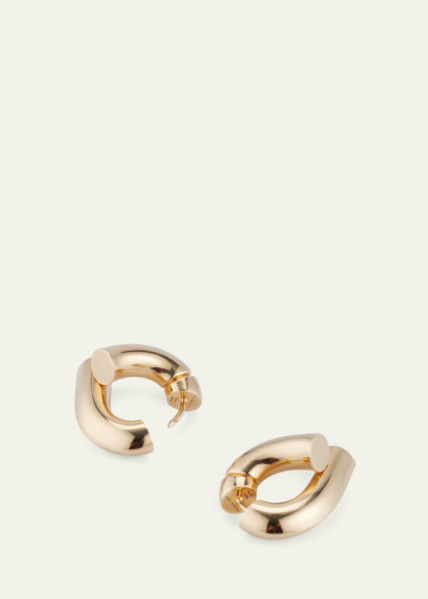 TABAYER Fairmined Yellow Gold Oera Hoop Earrings Image 4 of 4
