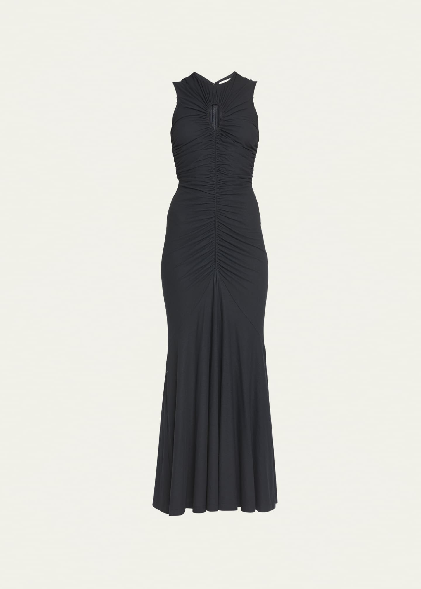 Ulla Johnson Gwynne Long Sleeveless Ruched Dress with Keyhole Image 1 of 5