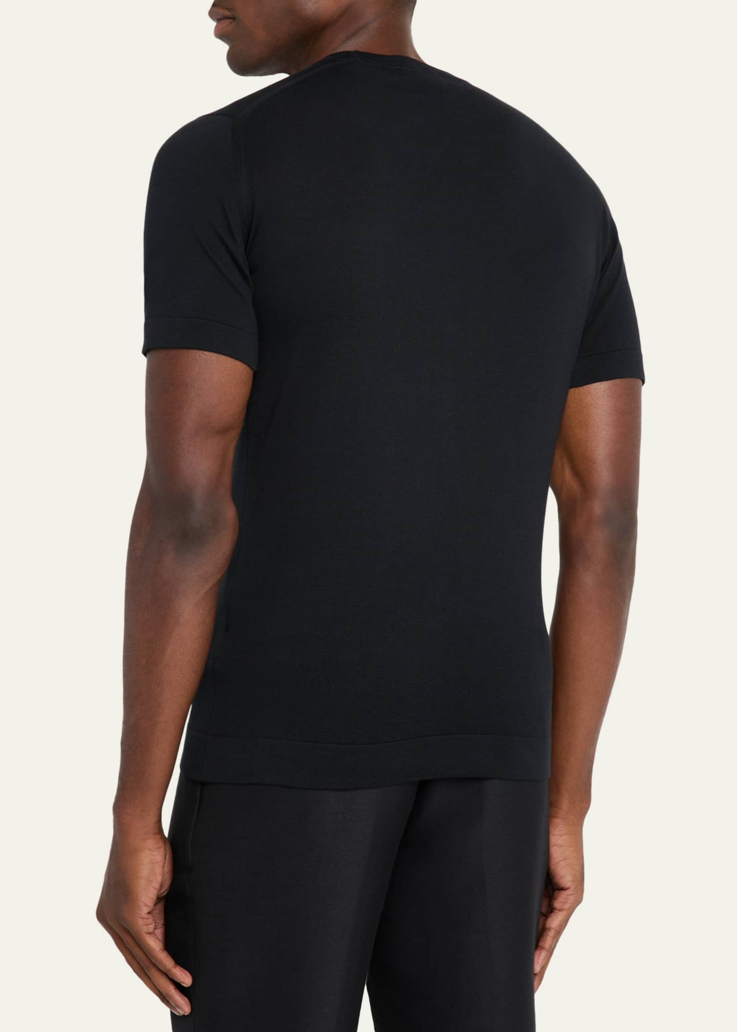 John Smedley Men's Lorca Sea Island Cotton T-Shirt Image 3 of 5