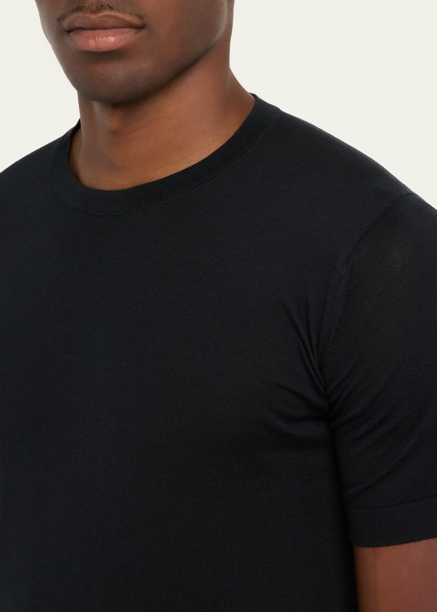 John Smedley Men's Lorca Sea Island Cotton T-Shirt Image 5 of 5