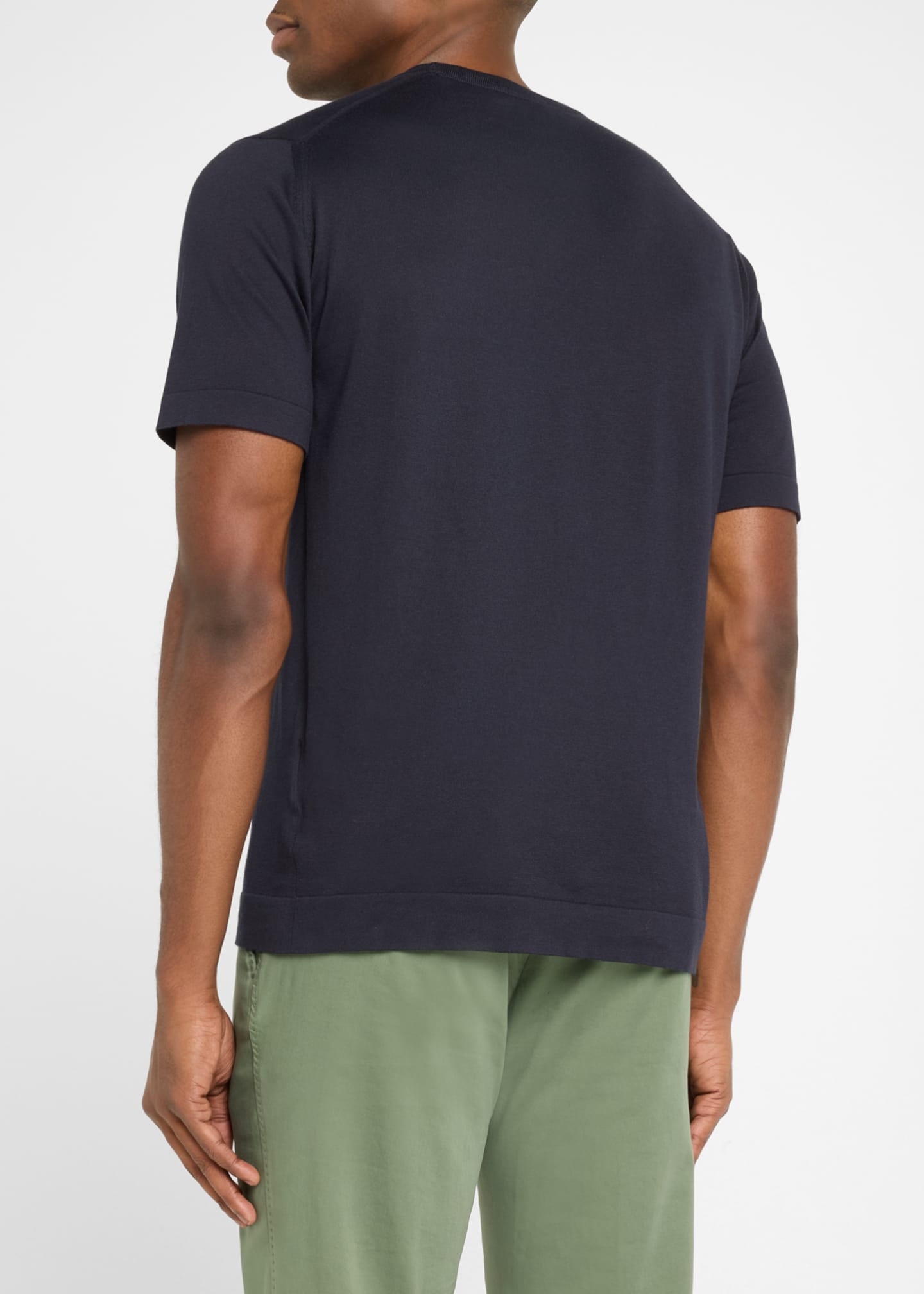 John Smedley Men's Lorca Sea Island Cotton T-Shirt Image 3 of 5