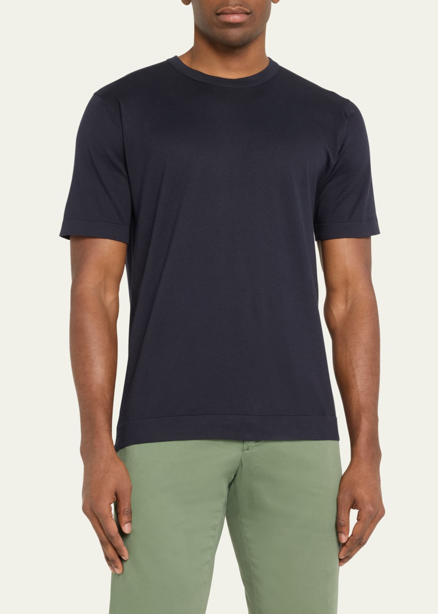 John Smedley Men's Lorca Sea Island Cotton T-Shirt Image 4 of 5