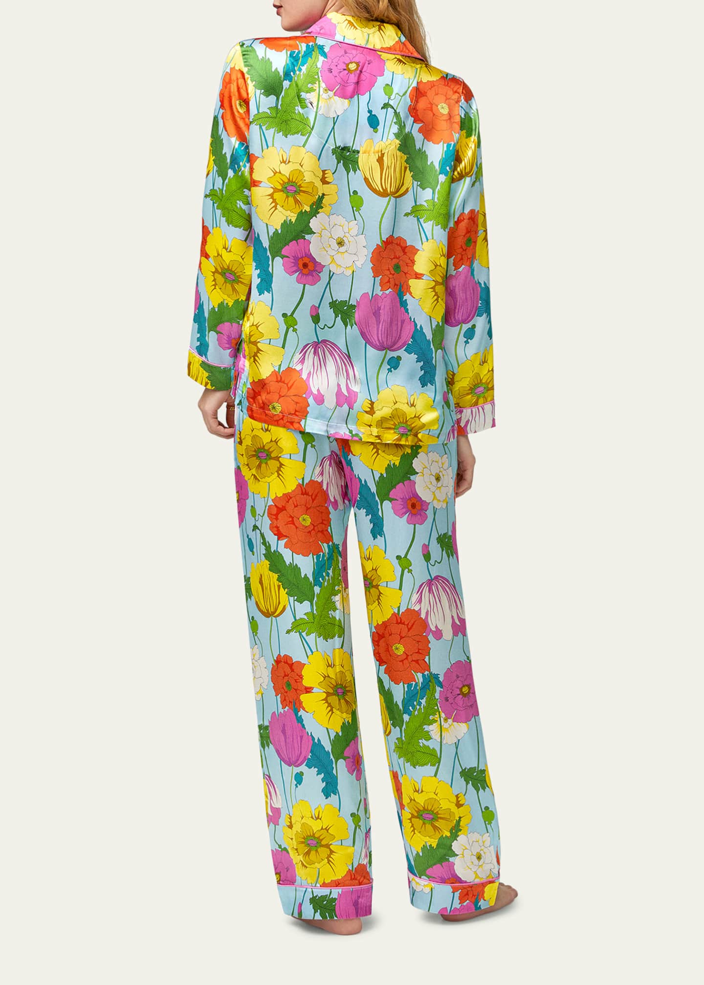 Trina Turk x Bedhead Pajamas FloralPrint Silk Pajama Set Bergdorf