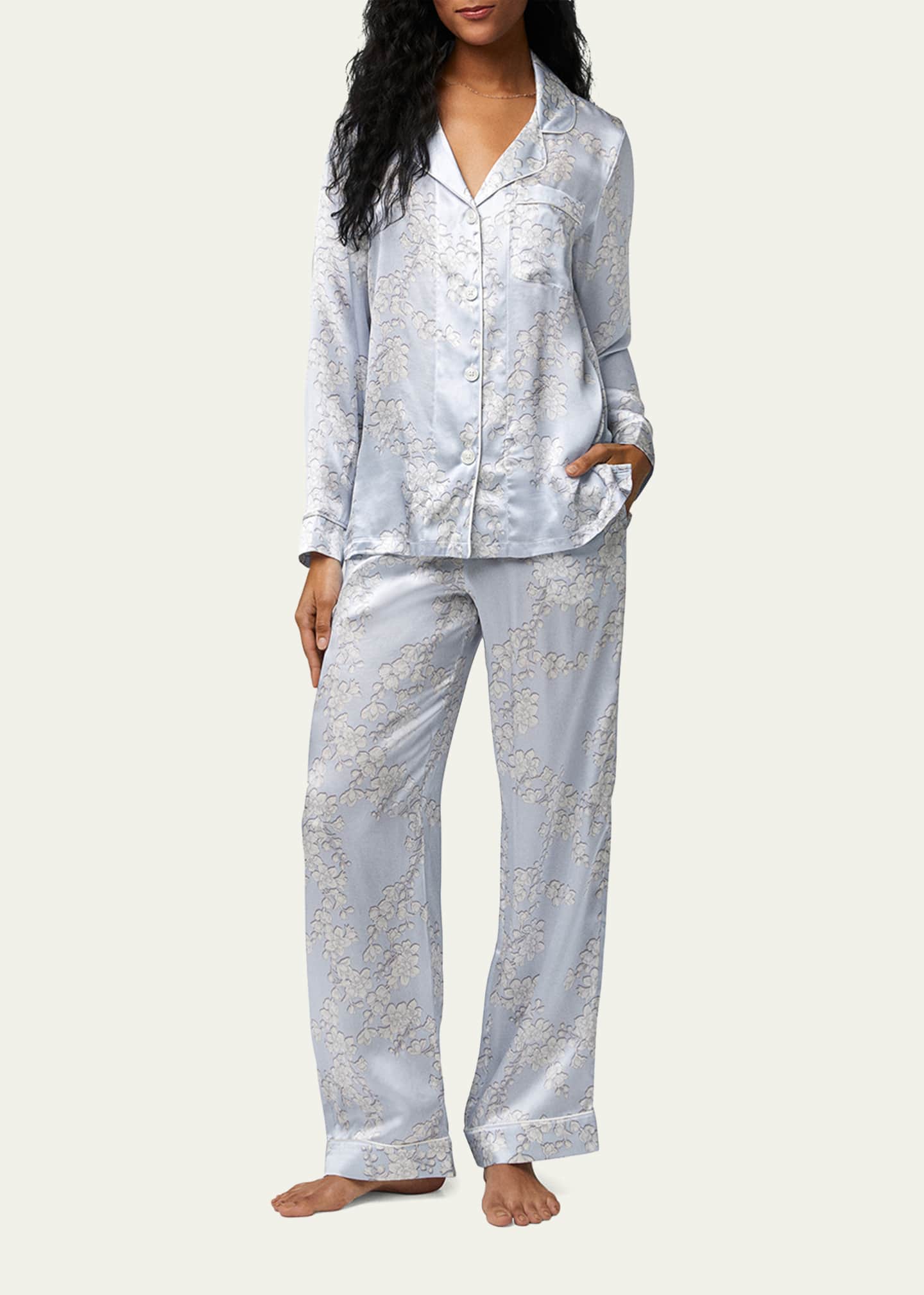 BedHead Pajamas FloralPrint Silk Pajama Set Bergdorf Goodman