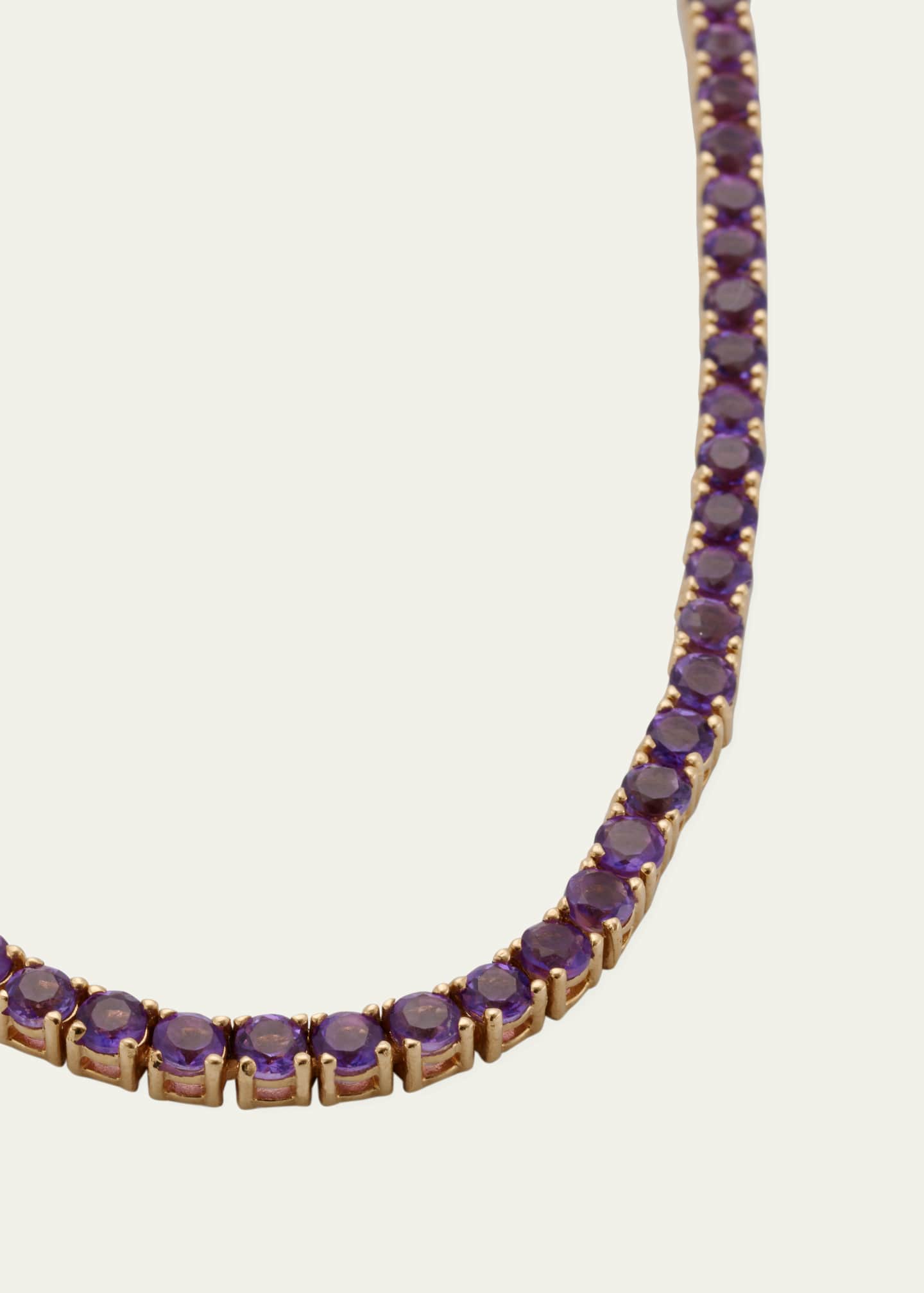 Jennifer Meyer 18k Gold Amethyst Tennis Necklace Bergdorf Goodman