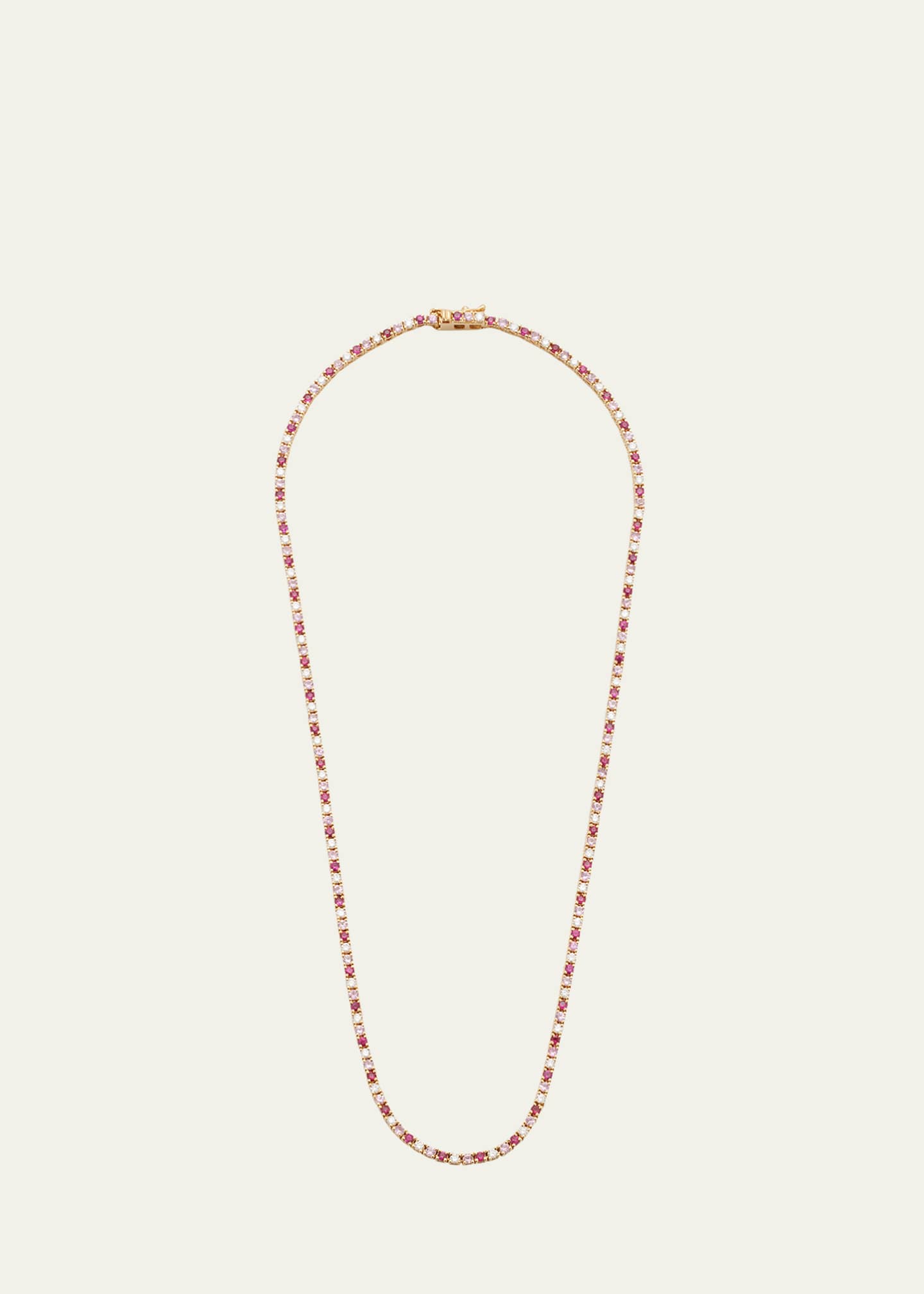 Jennifer Meyer 18k Gold Multi-Stone Tennis Necklace - Bergdorf Goodman