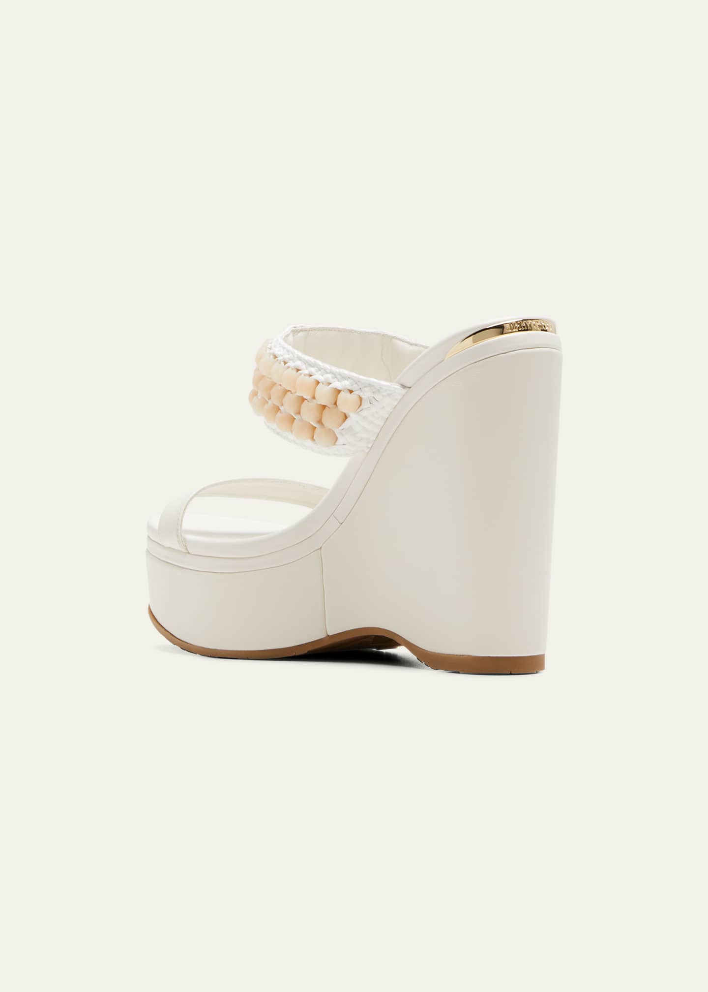 Jimmy choo 2025 white wedges