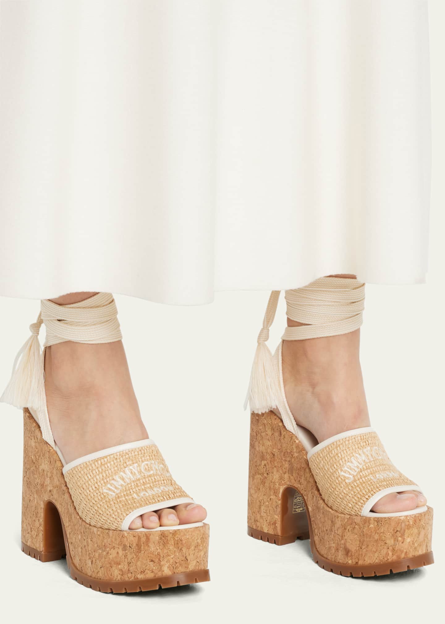 Tie platform sandals best sale