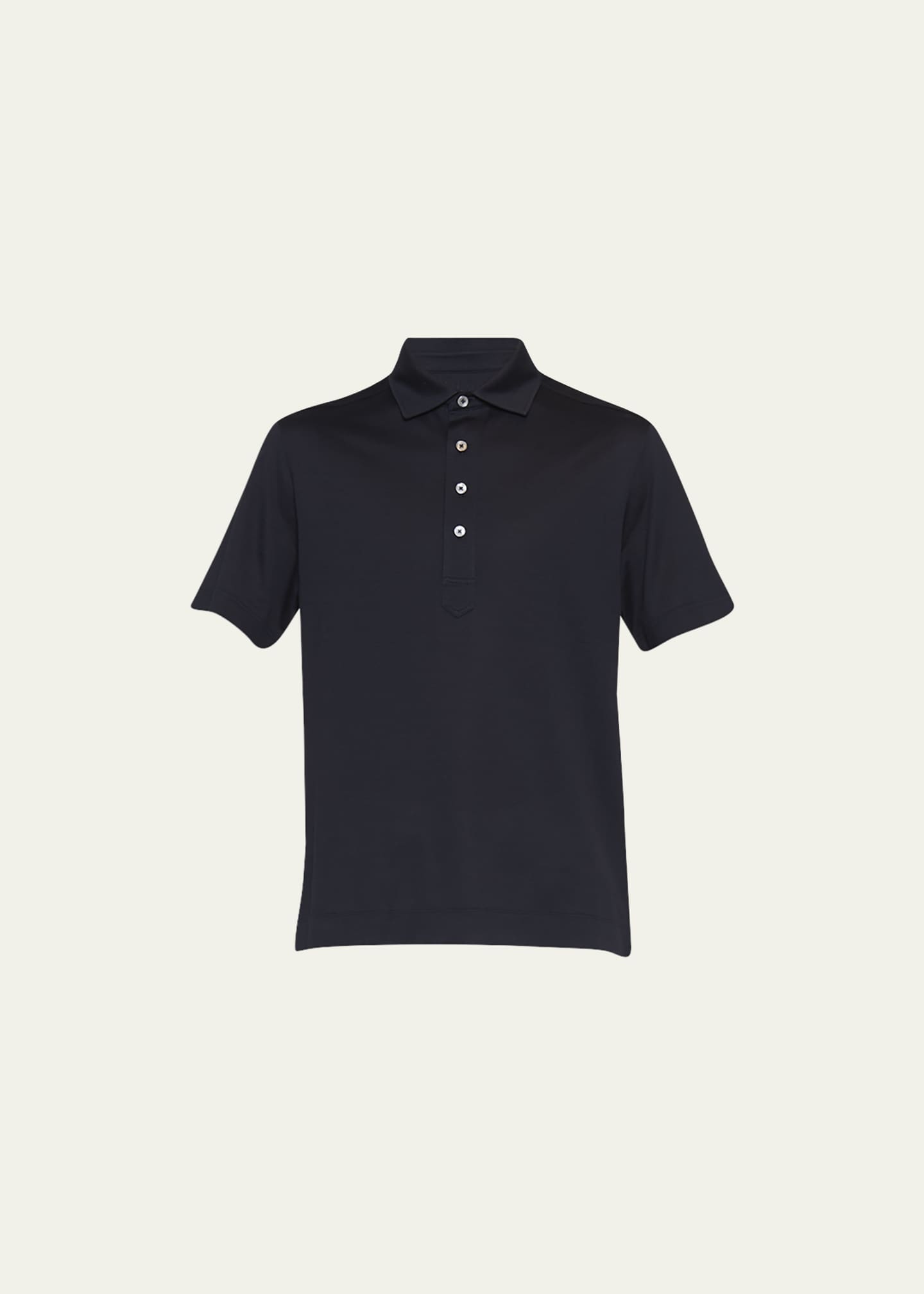 ZEGNA Men's Leggerissimo SilkCotton Polo Shirt Bergdorf Goodman
