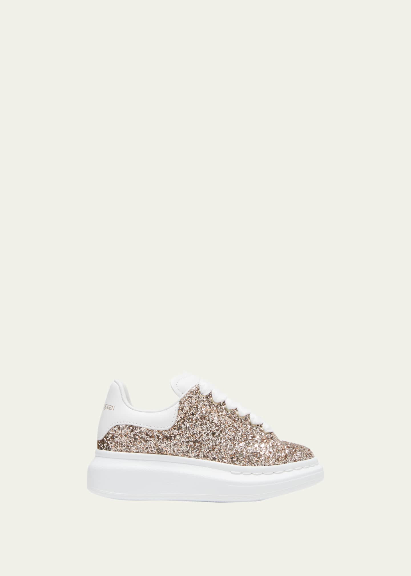 Alexander McQueen Kid's Sequined Leather Sneakers, Toddlers/Kids
