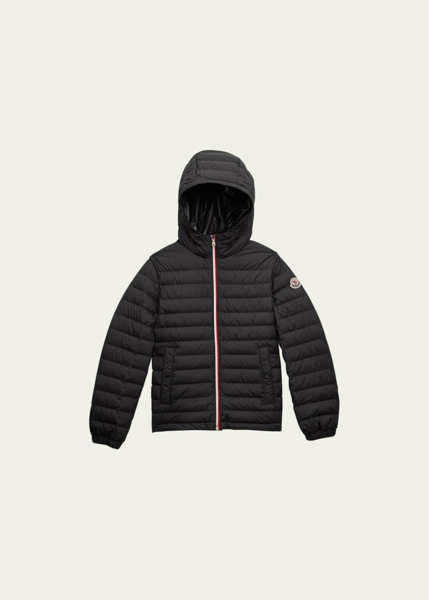 Moncler Girl's Alim Logo Patch Puffer Jacket, Size 6-14