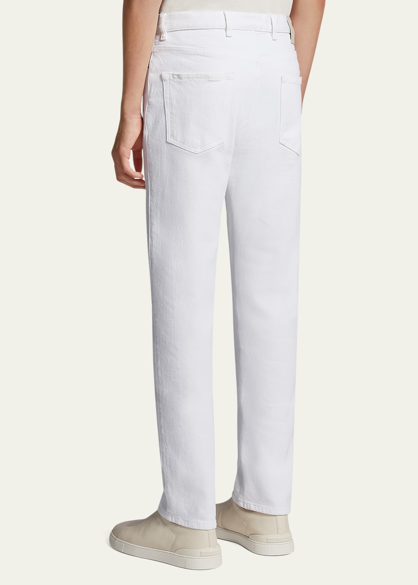 ZEGNA Men's Straight Leg Denim 5-Pocket Pants Image 2 of 3