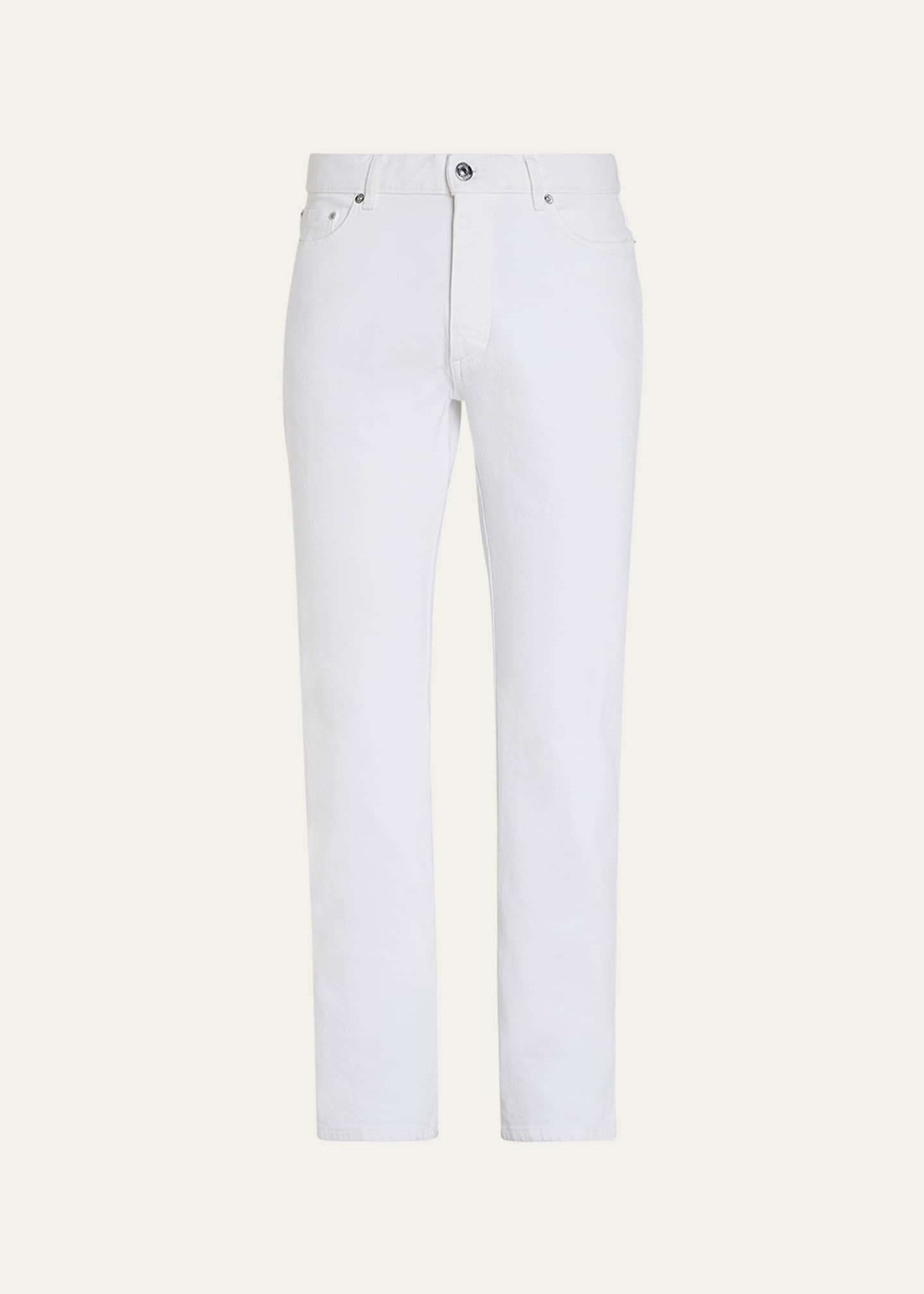 ZEGNA Men's Straight Leg Denim 5-Pocket Pants Image 1 of 3