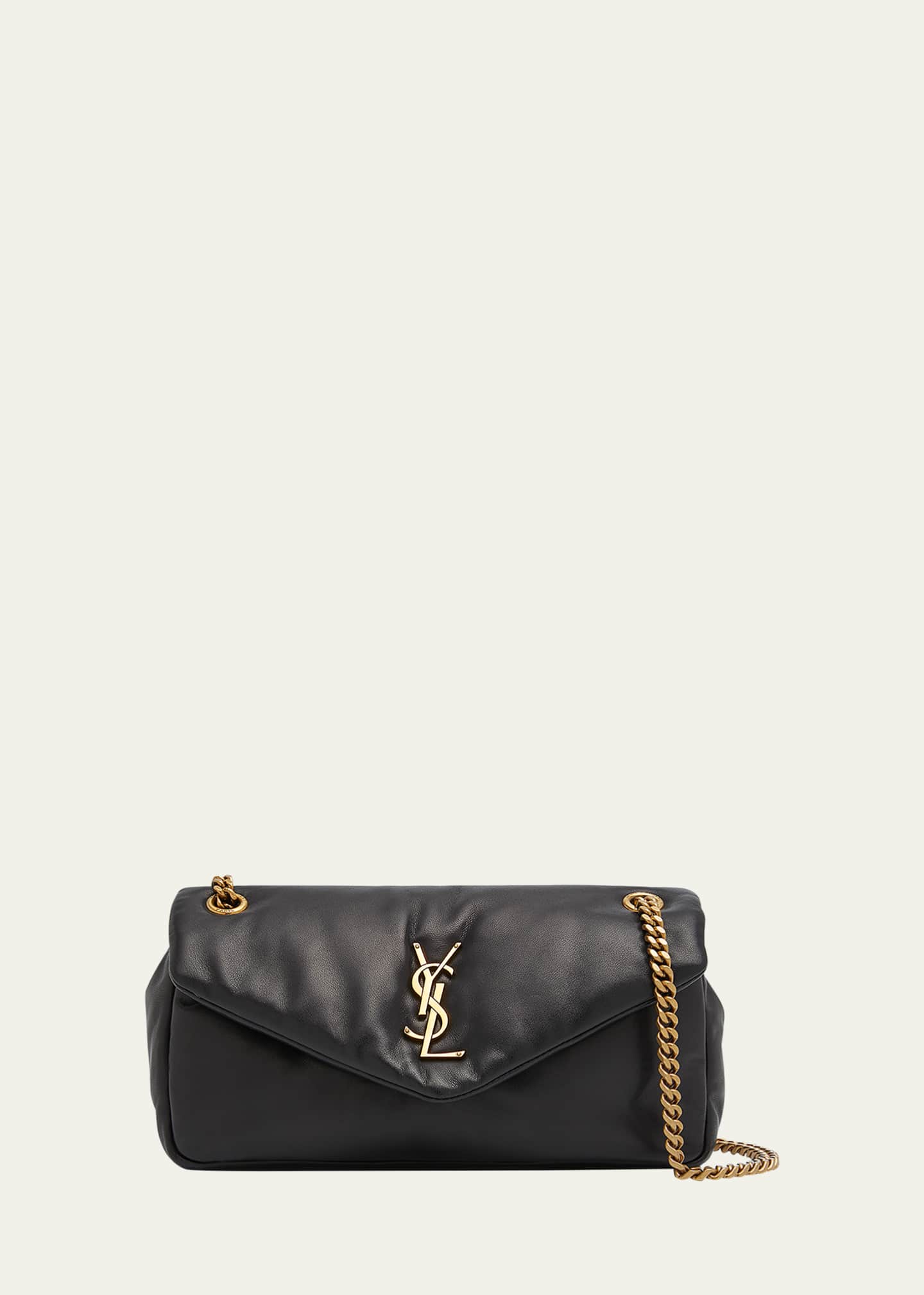 Saint Laurent Calypso Small YSL Shoulder Bag in Smooth