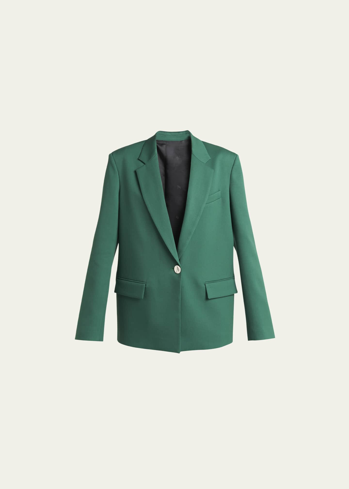 The Attico Bianca Masculine Wool Blazer - Bergdorf Goodman