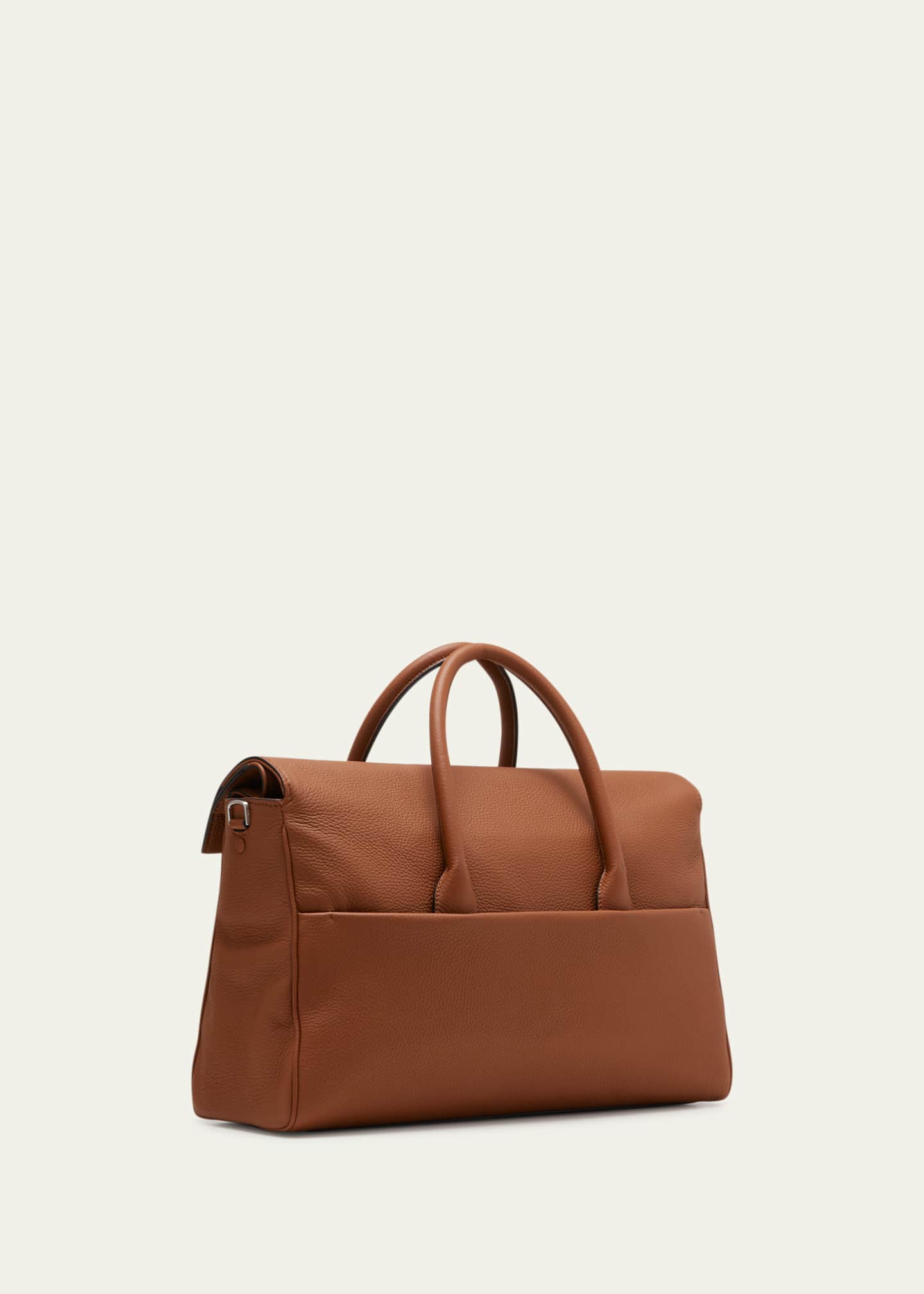 ZEGNA Men's Holdall Raglan Leather Duffle Bag Bergdorf Goodman