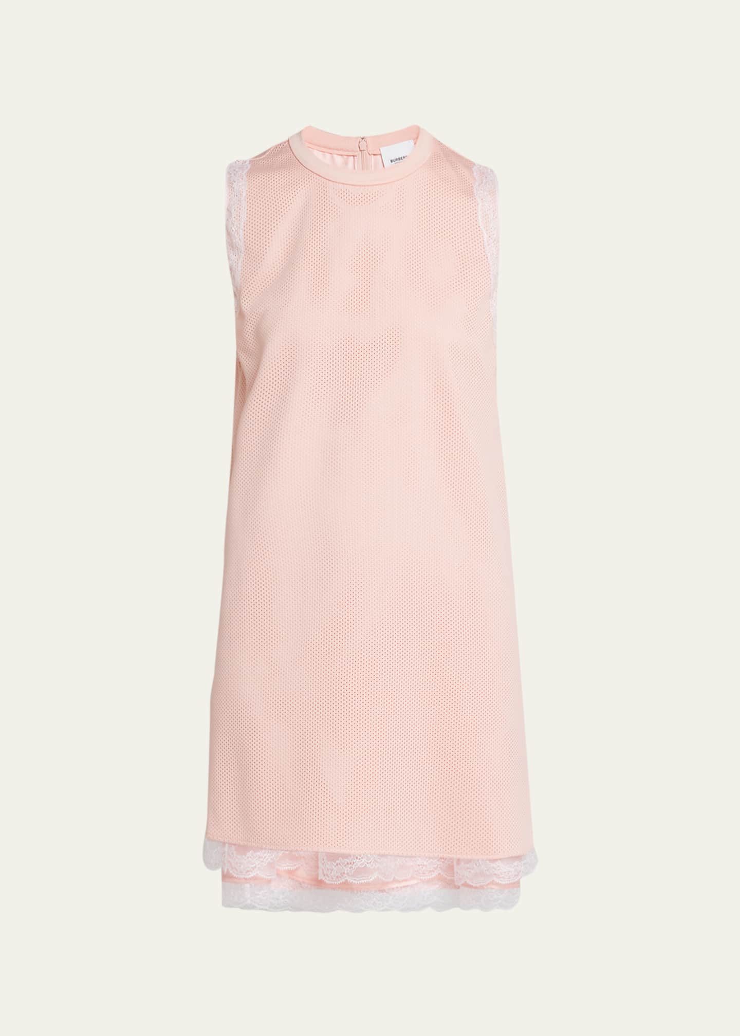 Burberry LaceTrim Layered Mesh Sleeveless Dress Bergdorf Goodman