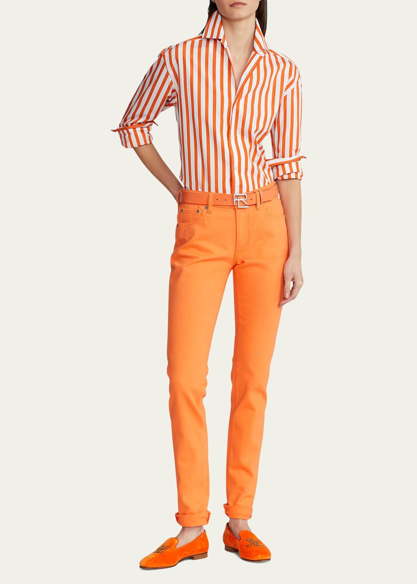 Ralph Lauren Collection Striped Cotton Shirt Bergdorf Goodman