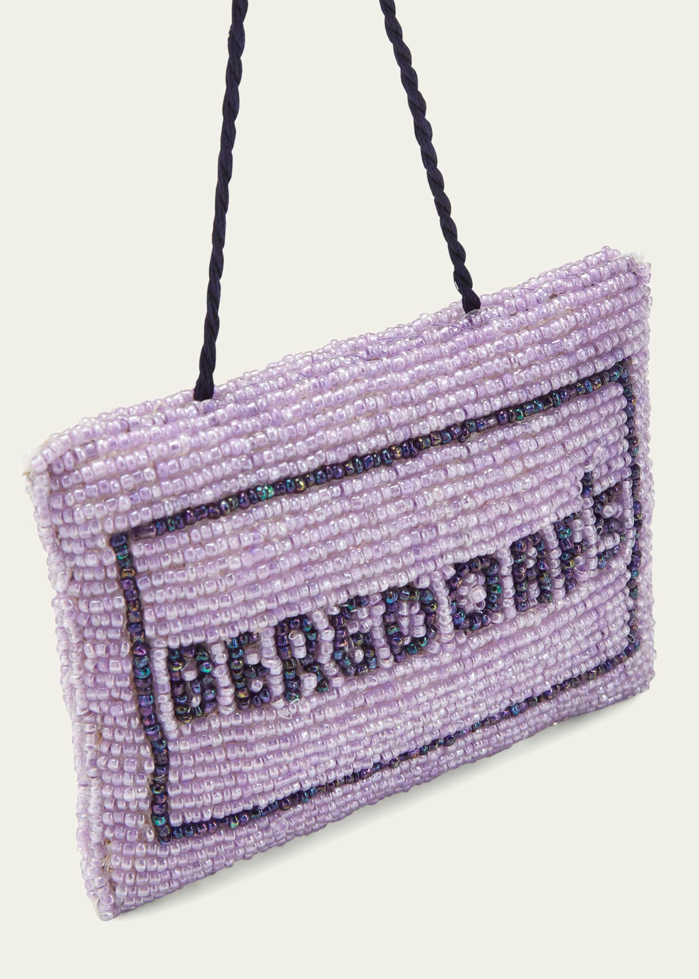 Sudha Pennathur Bergdorf Shopping Bag Beaded Ornament - Bergdorf Goodman