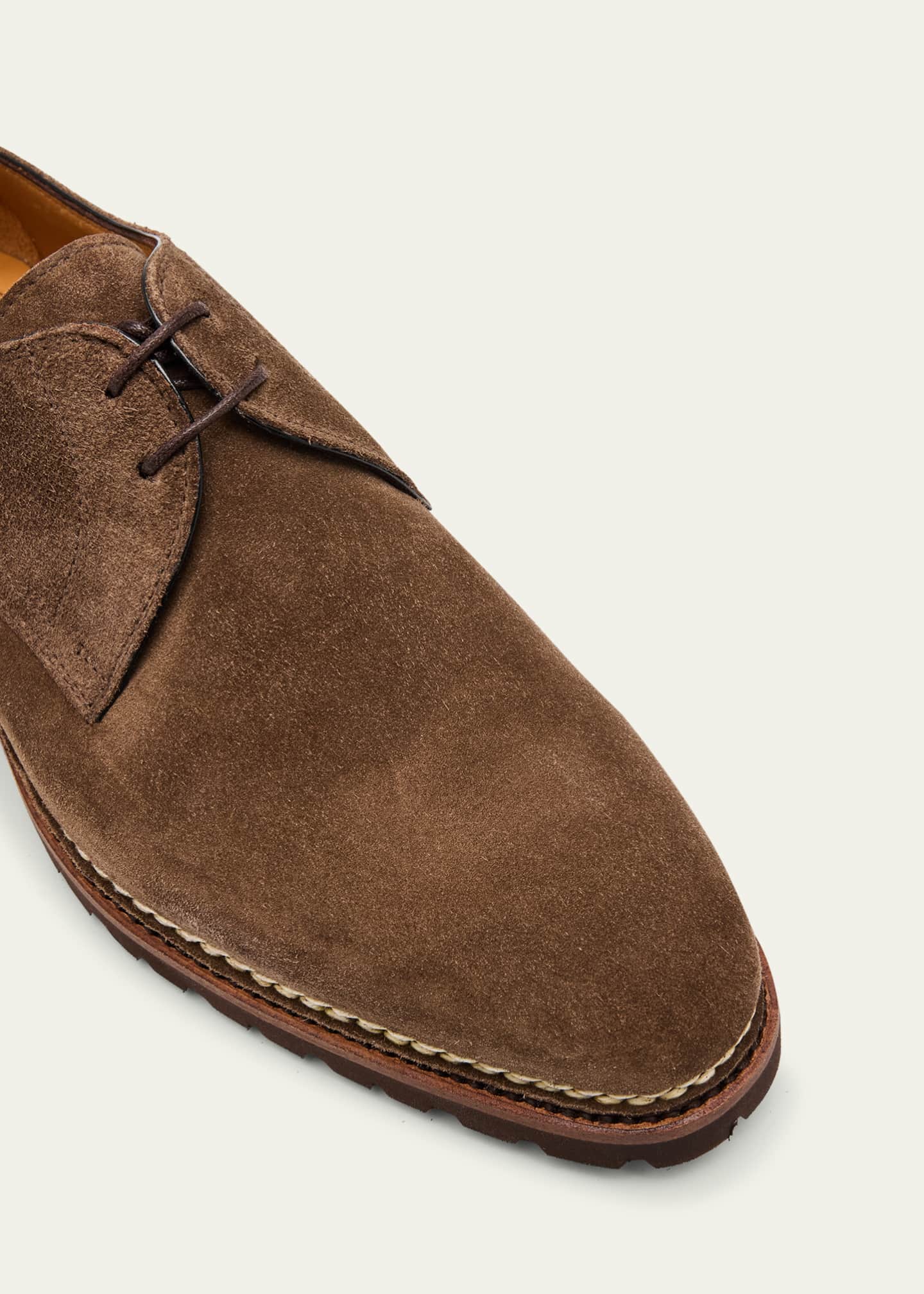 Bontoni Men's Carnera Suede Derby Shoes Image 5 of 6