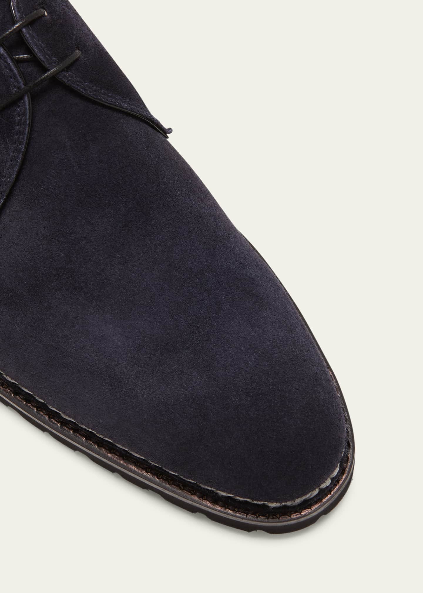 Bontoni Men's Carnera Suede Derby Shoes - Bergdorf Goodman