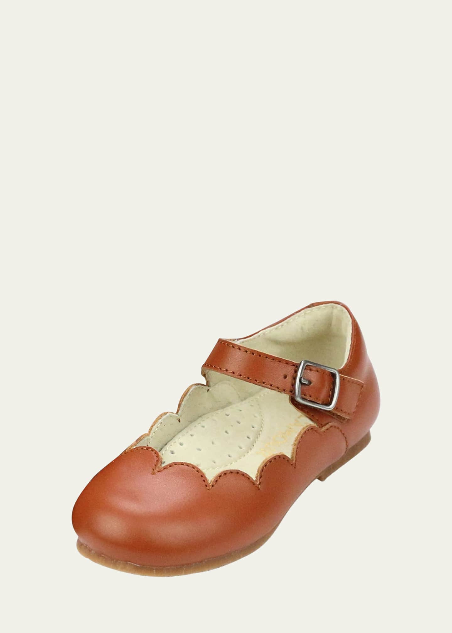 L'Amour Shoes Girl's Sonia Scalloped Flats, Baby/Toddlers Image 2 of 2