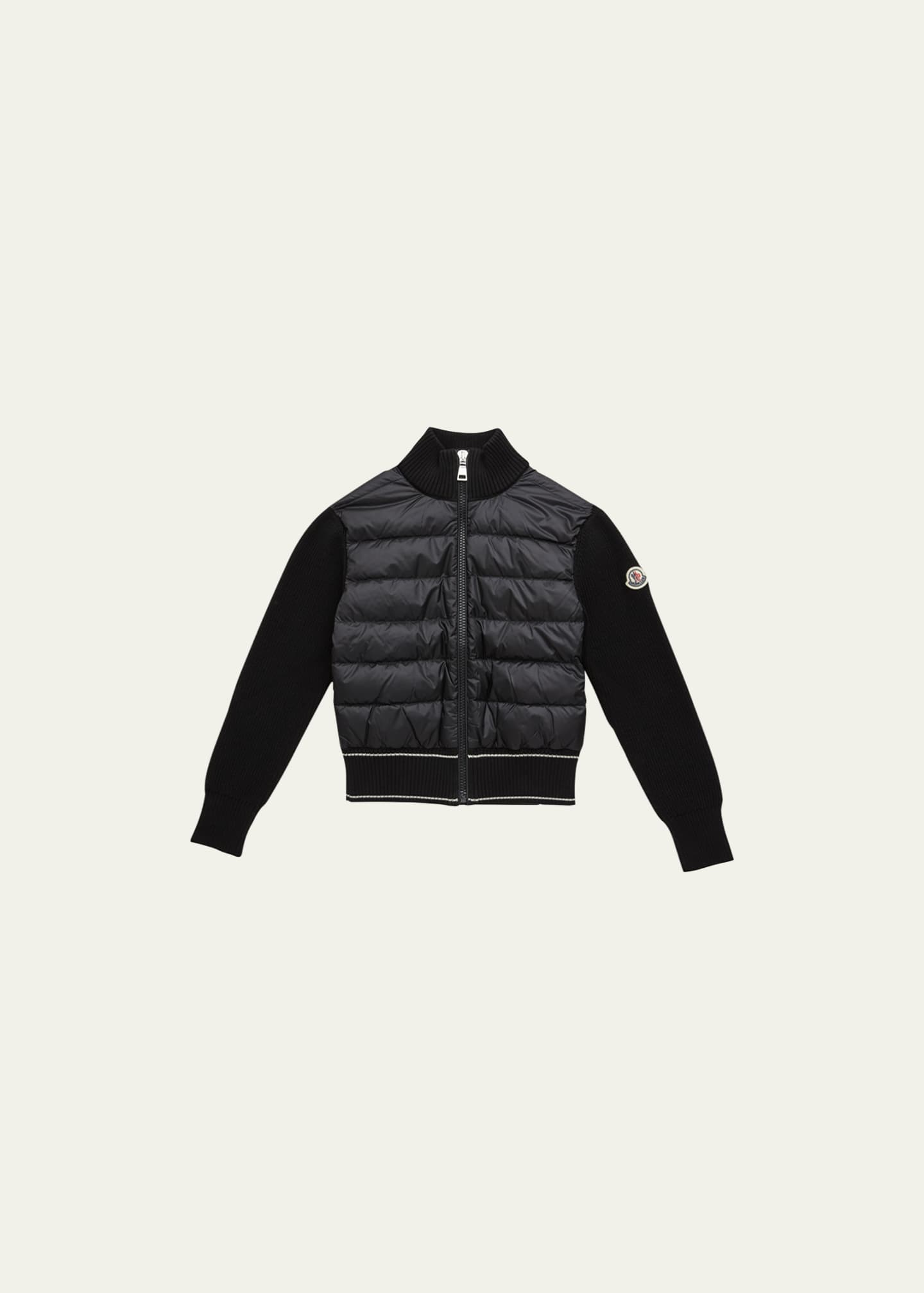 Moncler Boy's Combo Puffer Cardigan, Size 8-14 - Bergdorf Goodman