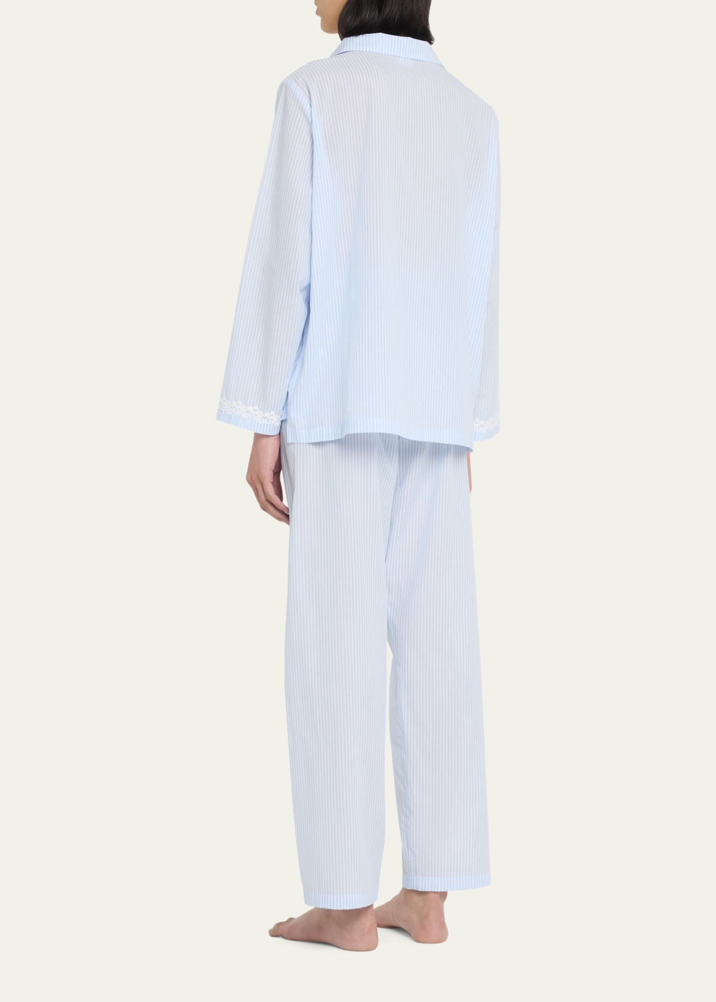 Striped cotton pajama discount set
