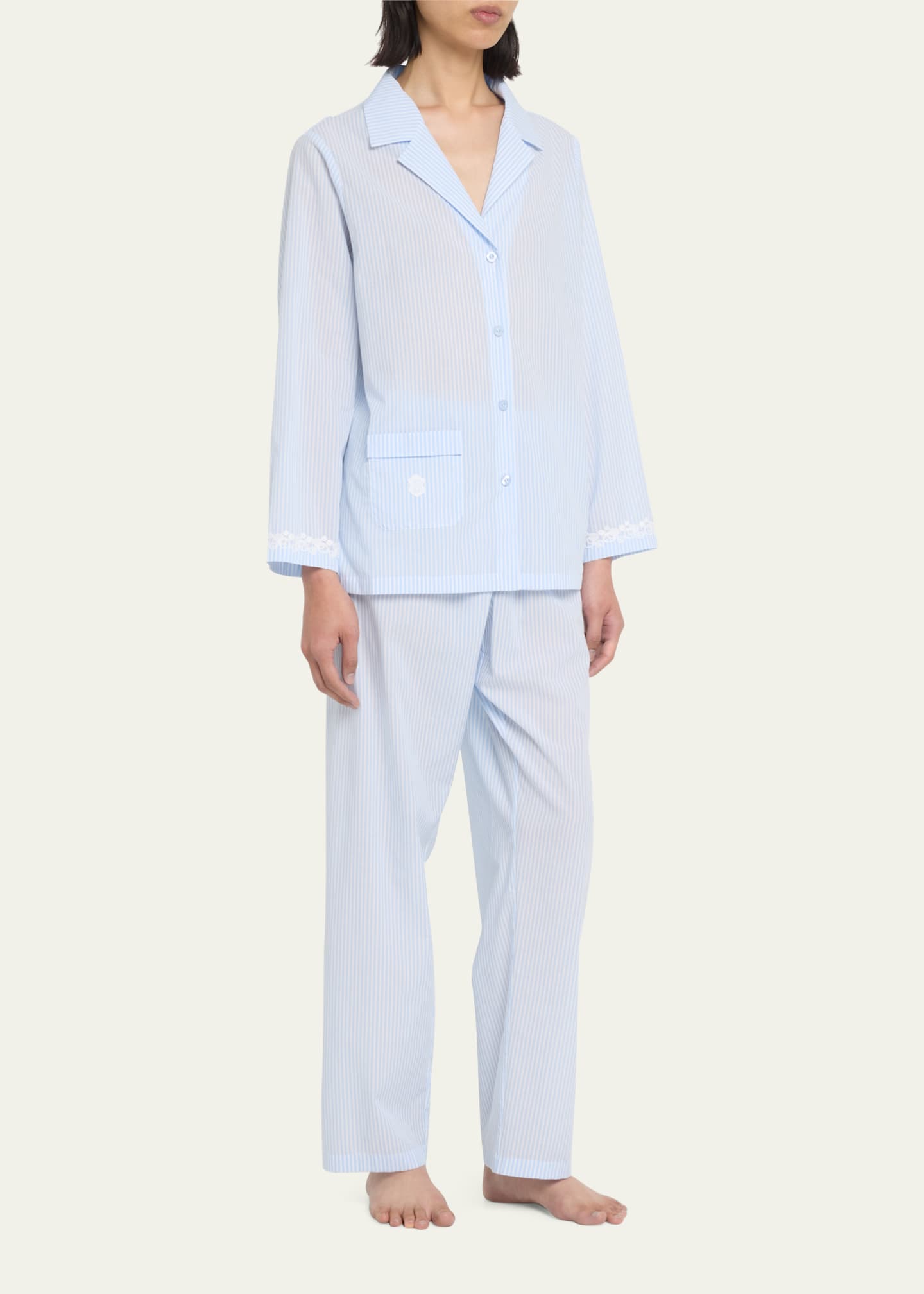 Cotton pajama capris top