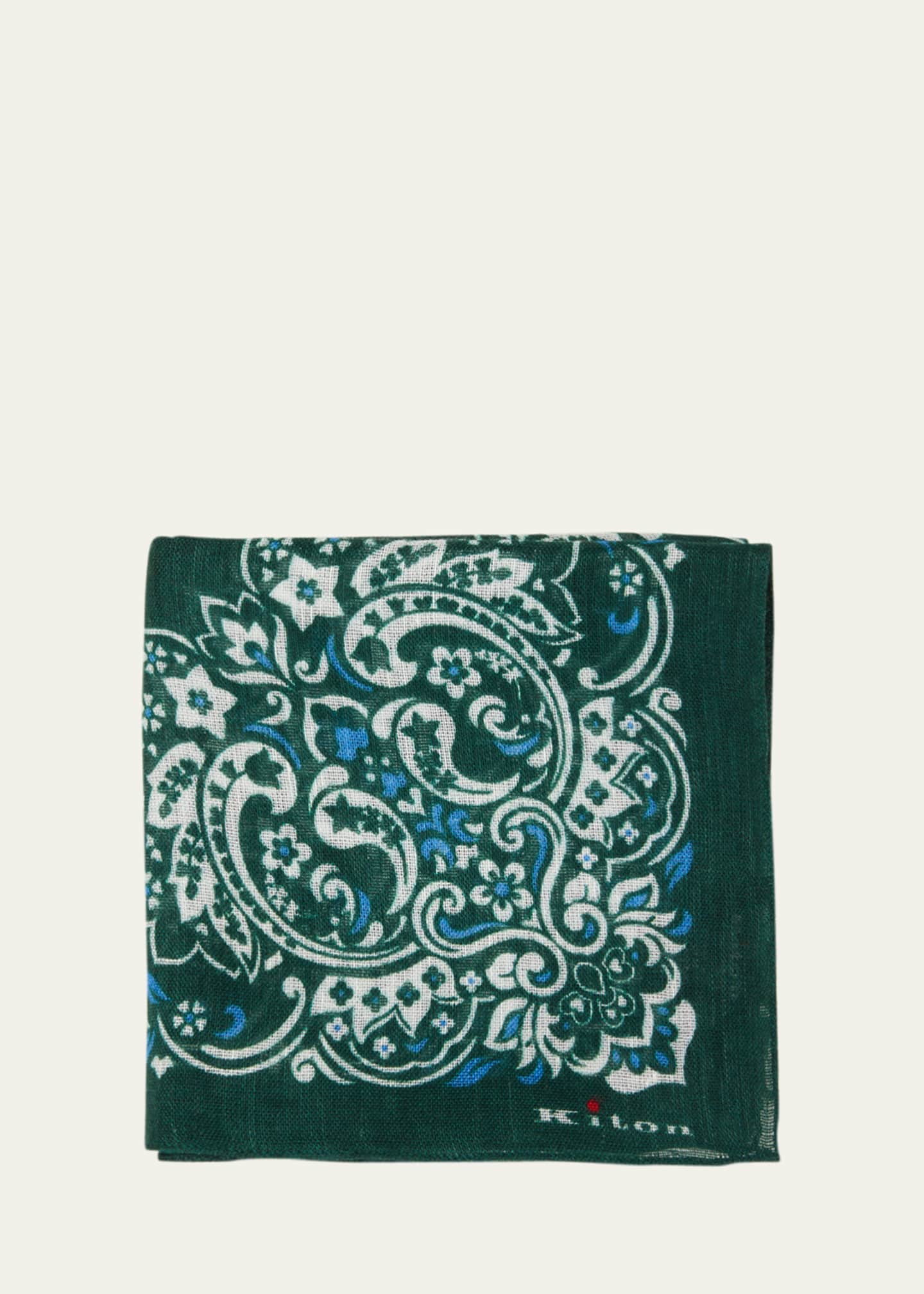 Kiton Men's BandanaPrint Foulard Scarf Bergdorf Goodman