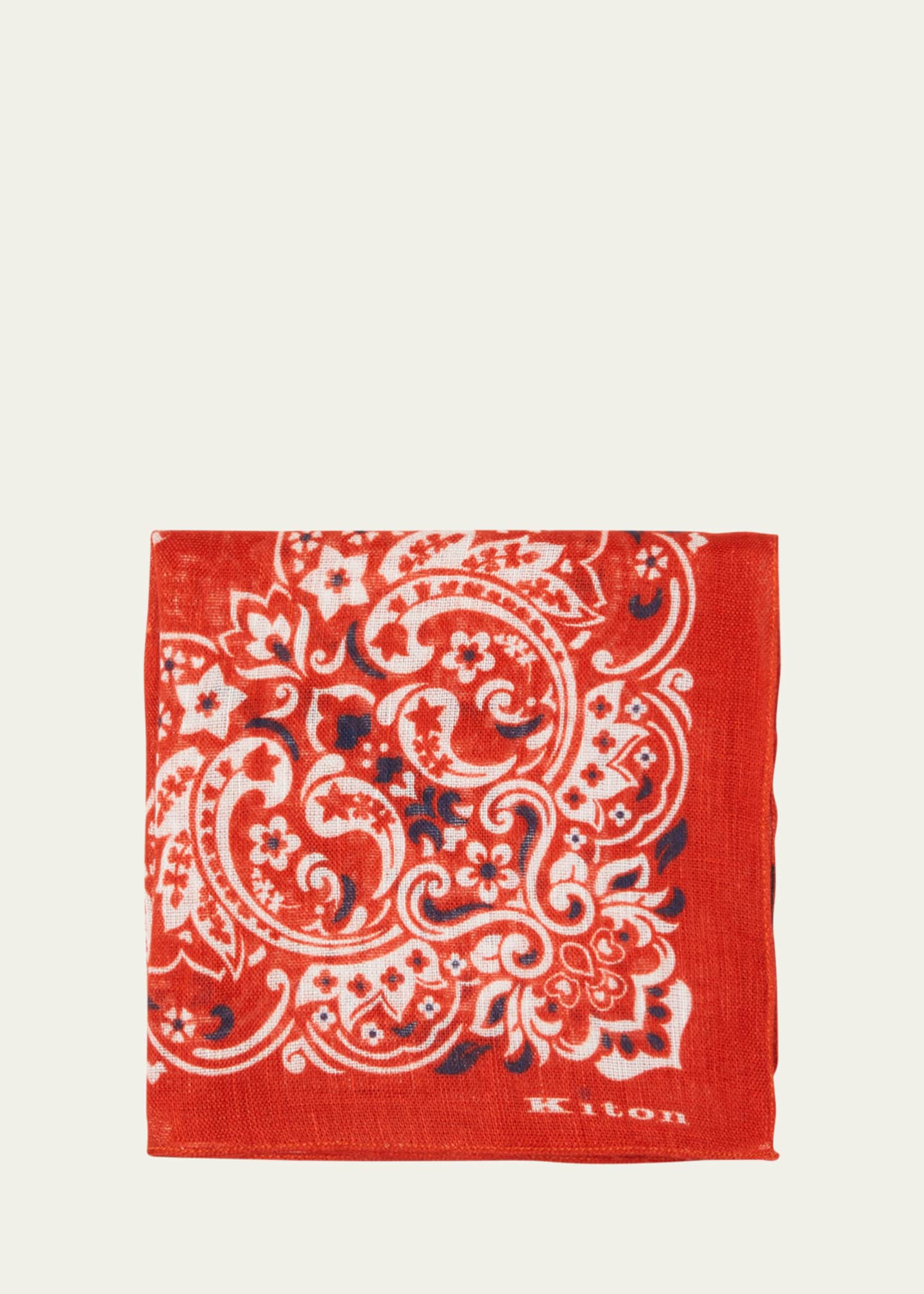 Kiton Men's BandanaPrint Foulard Scarf Bergdorf Goodman