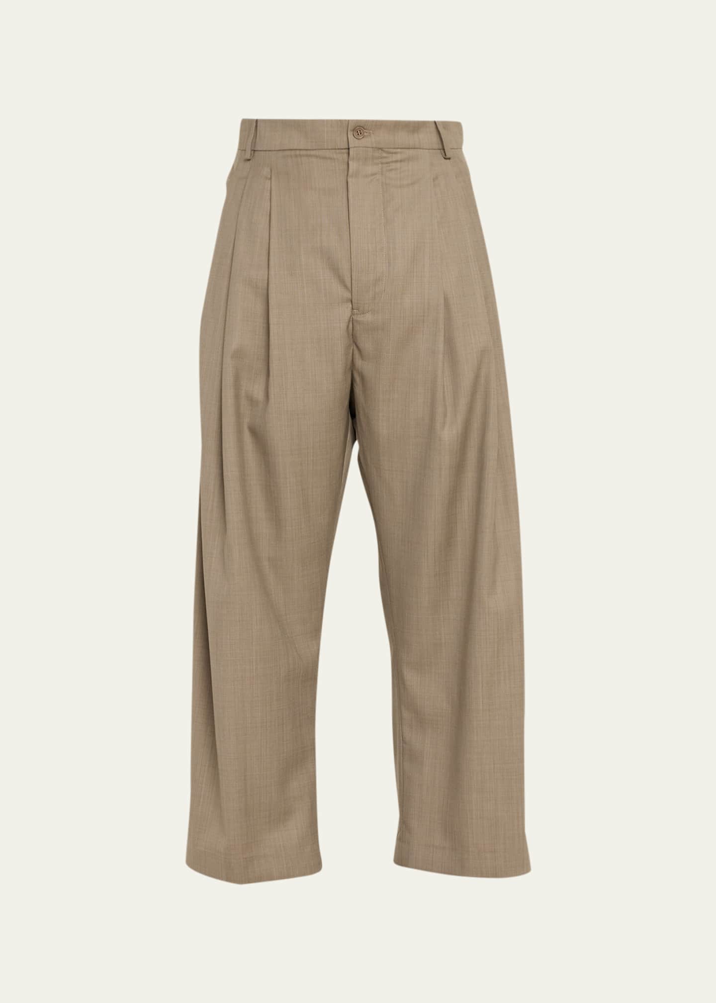 HED MAYNER Men's 6-Pleat Wool Pants - Bergdorf Goodman