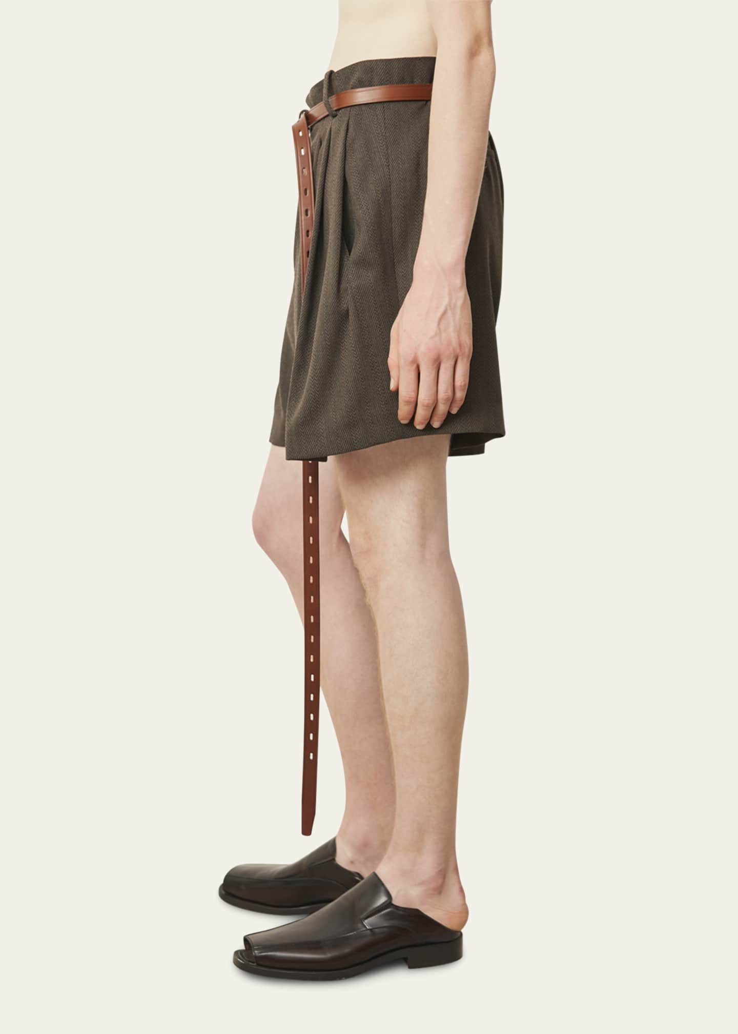 HED MAYNER Men's Pleated Wide-Leg Shorts - Bergdorf Goodman