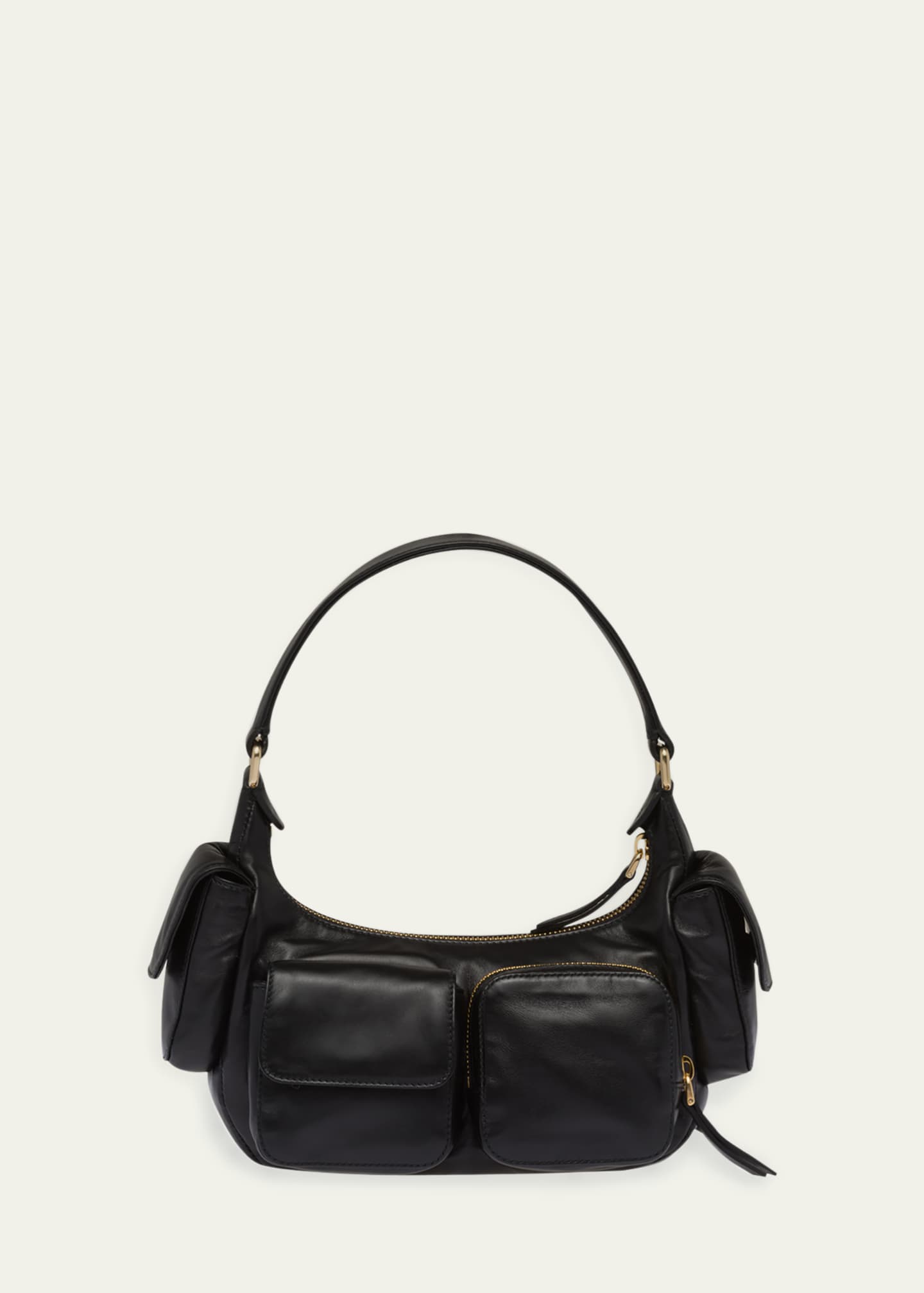 Miu Miu Pocket Napa Leather Shoulder Bag - Bergdorf Goodman