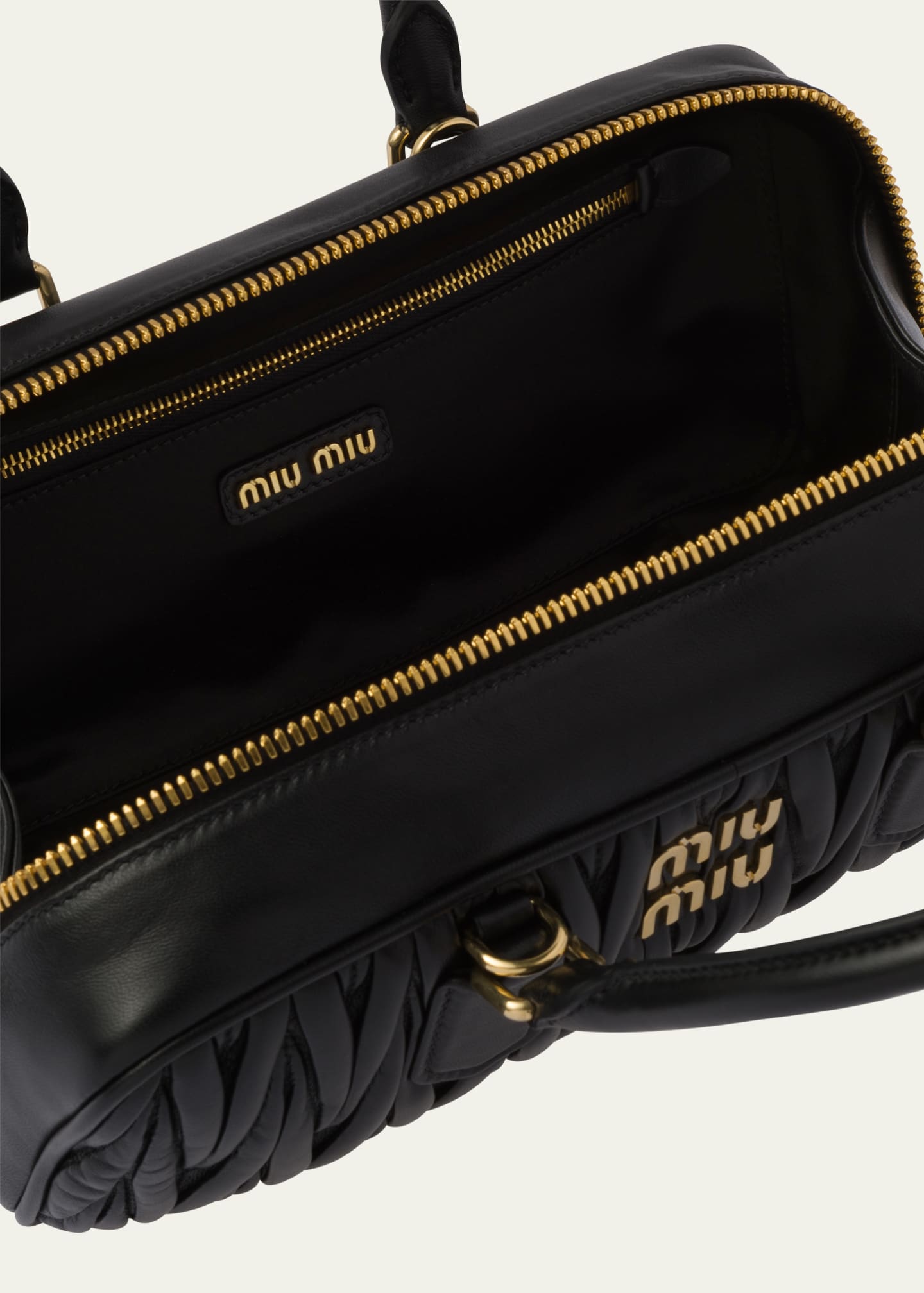 Miu Miu Quilted Leather TopHandle Bag Bergdorf Goodman