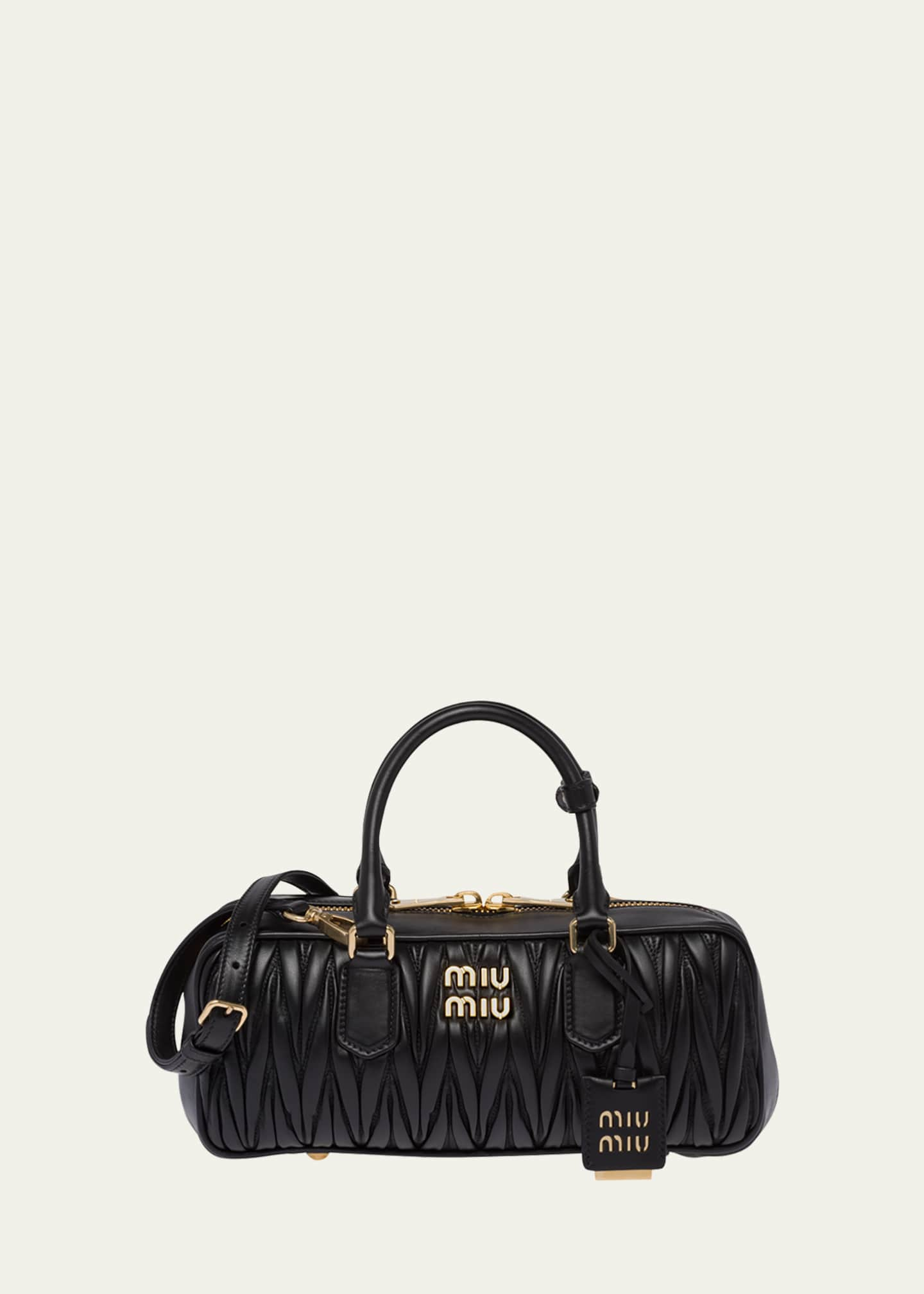 Miu Leather Handle Bag