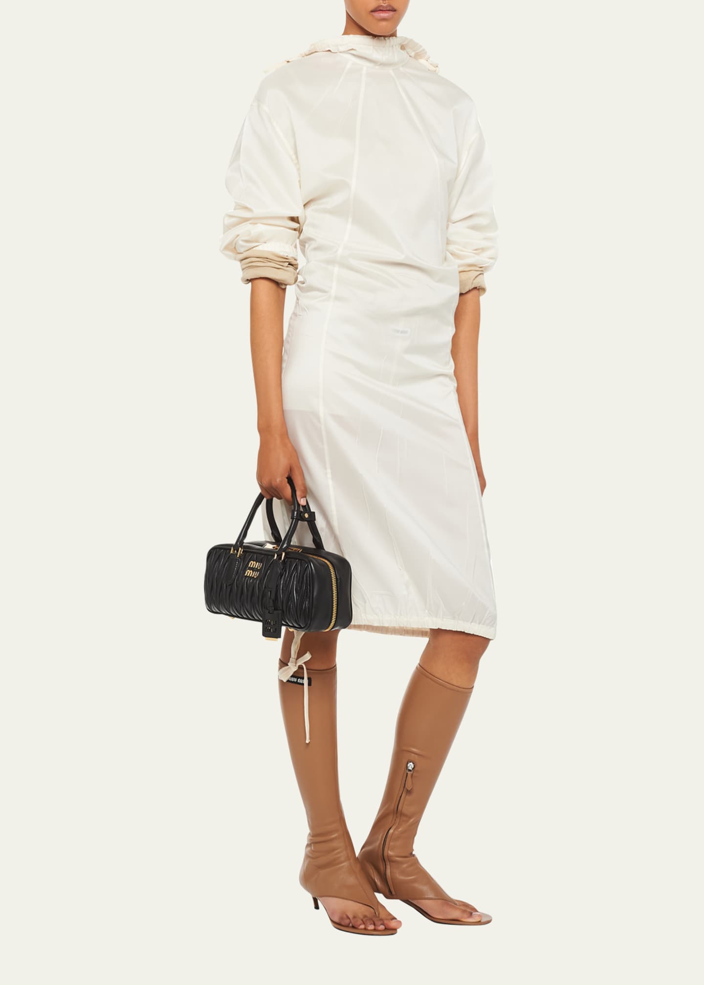 Miu Miu Quilted Leather TopHandle Bag Bergdorf Goodman