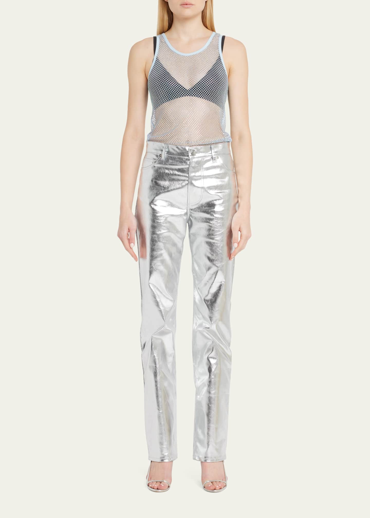 Theophilio Racerback Rhinestone Tank Bergdorf Goodman