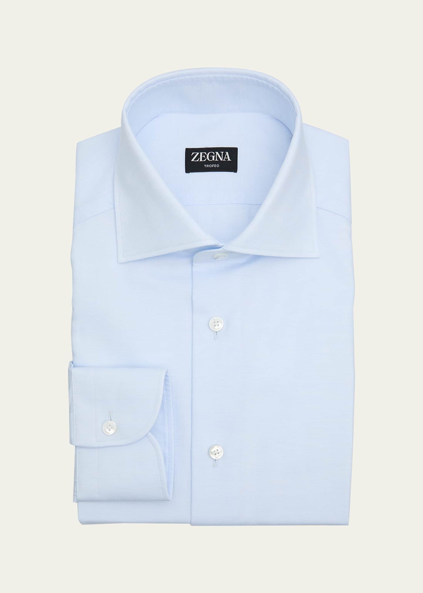 ZEGNA Men's Trofeo Cotton Dress Shirt Image 1 of 2
